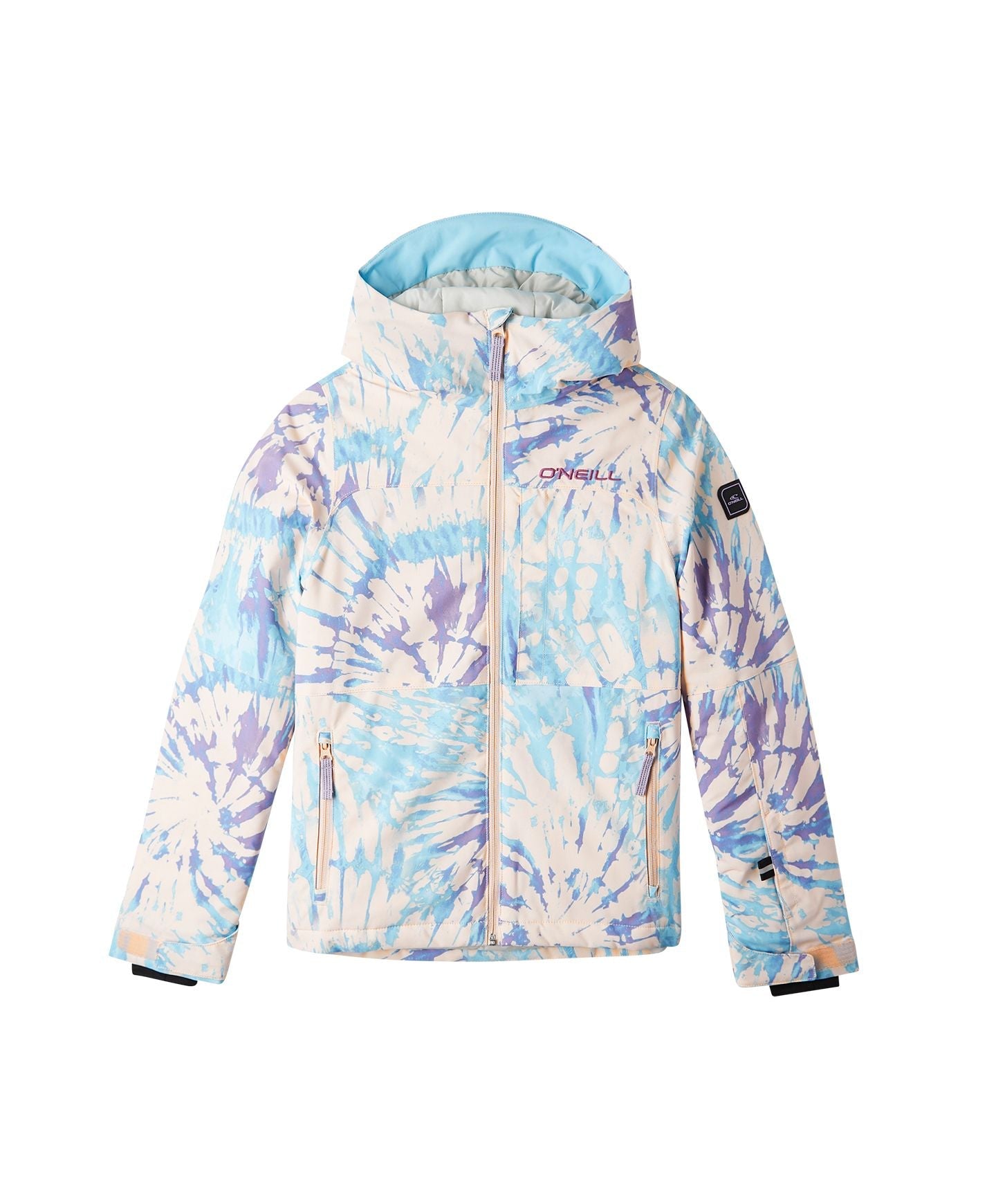 Girl's Lite Printed Snow Jacket - Pink Tie Dye