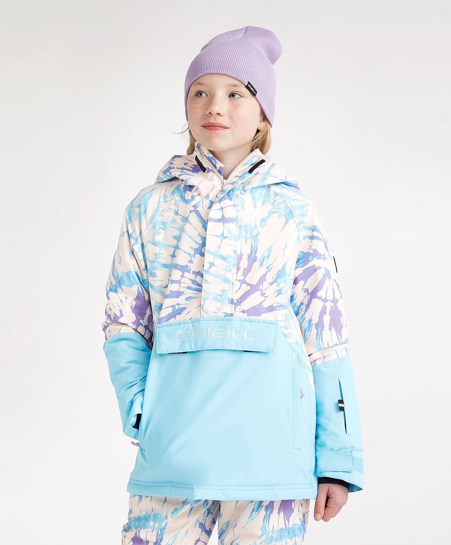 Girl's O'Riginals Anorak Jacket - Blue Wave Colour Block