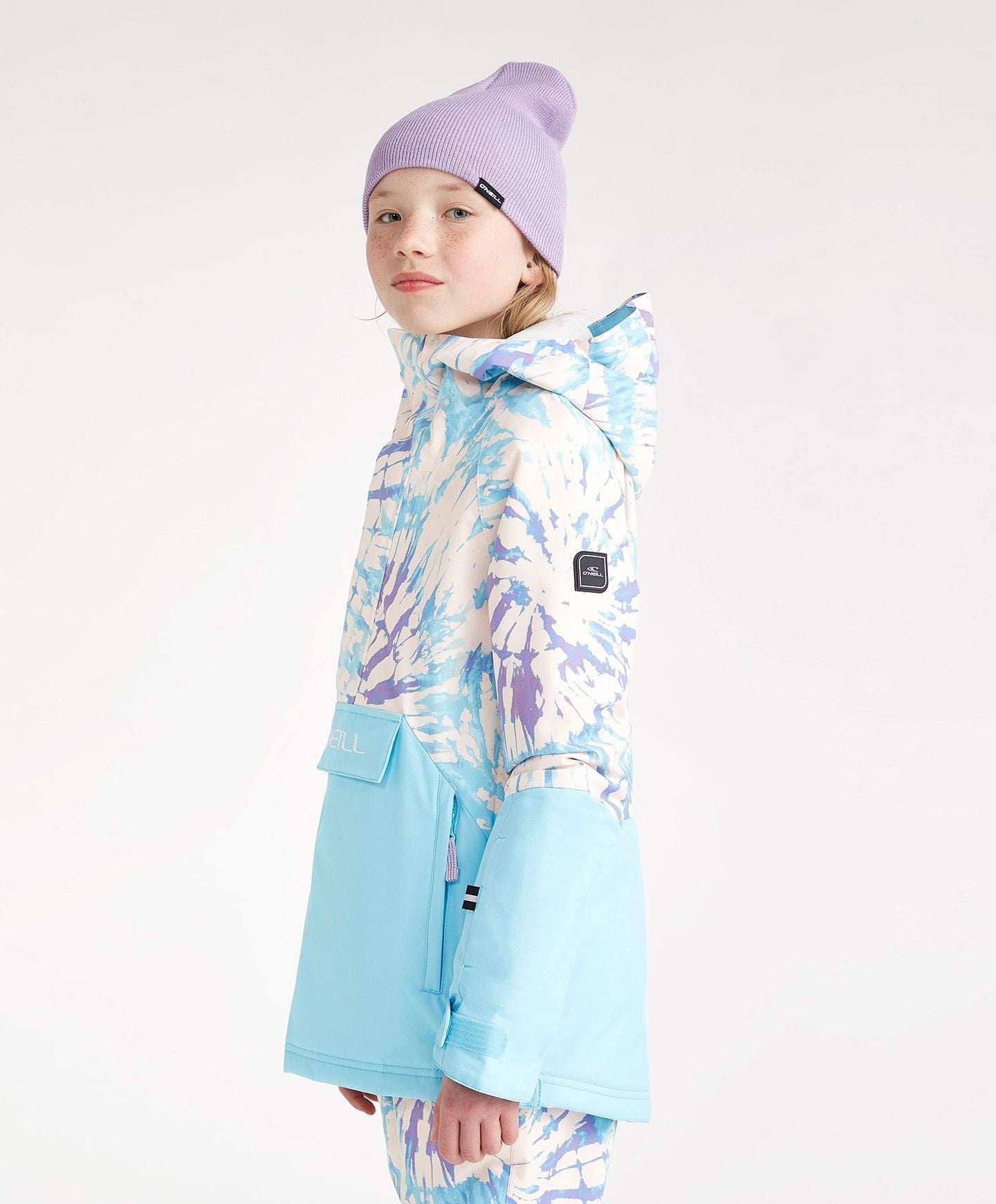 Girl's O'Riginals Anorak Jacket - Blue Wave Colour Block