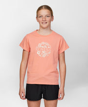 Girls O'Tropic SS Tee - Canyon Rose