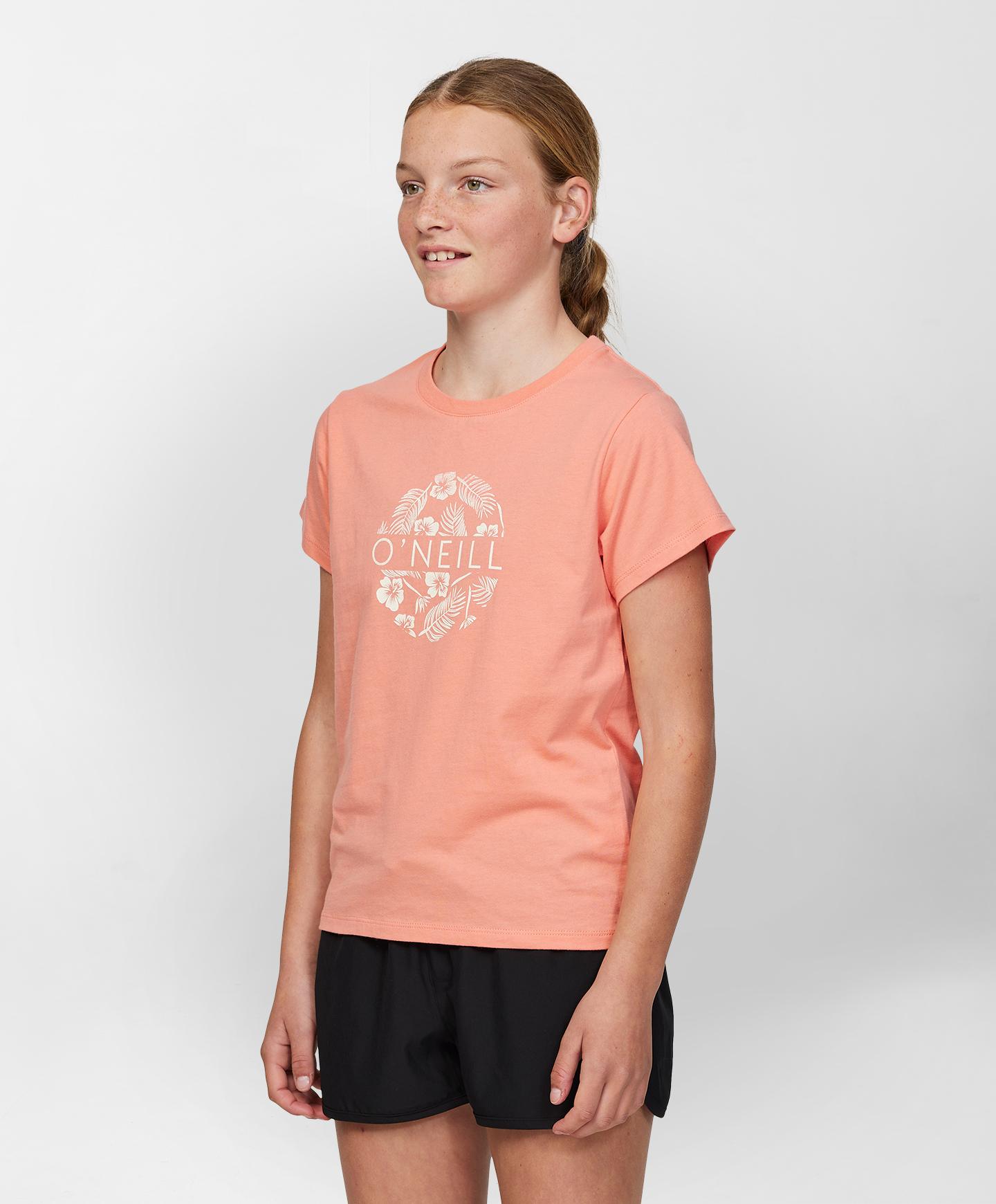 Girls O'Tropic SS Tee - Canyon Rose