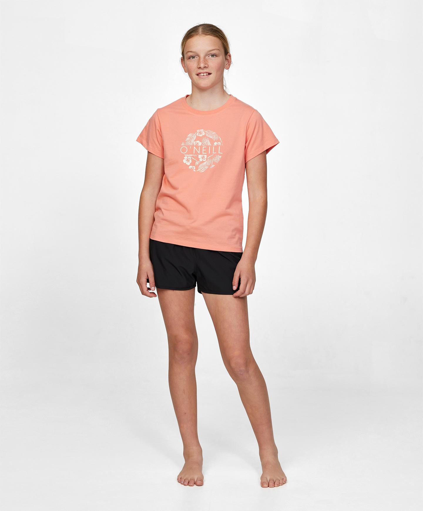 Girls O'Tropic SS Tee - Canyon Rose