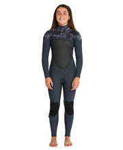 Girl's Psycho Tech 3/2mm Steamer Chest Zip Wetsuit - Gunmetal