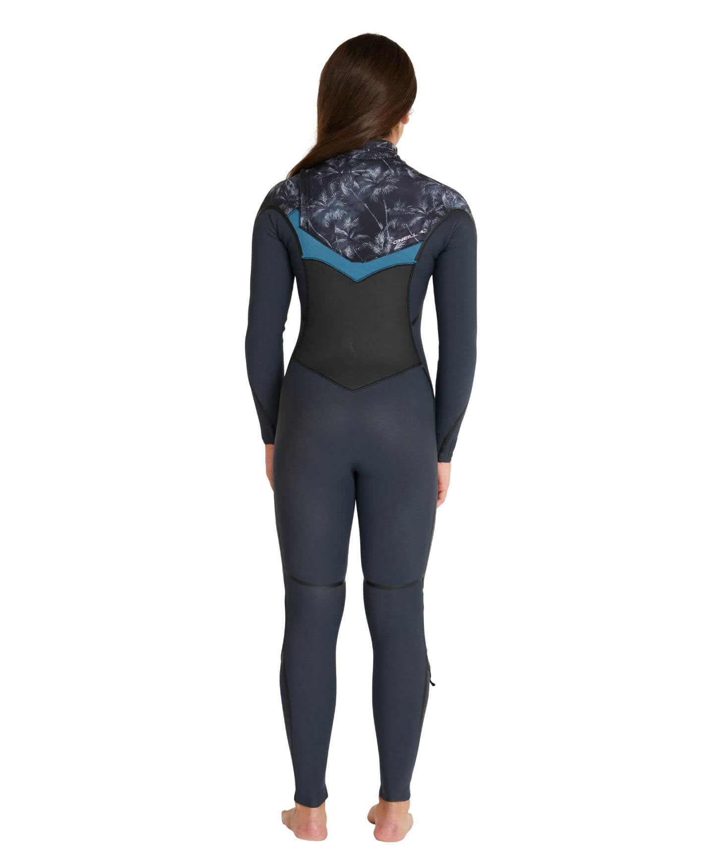 Girl's Psycho Tech 3/2mm Steamer Chest Zip Wetsuit - Gunmetal