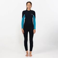 Girls Reactor 3/2mm Steamer Back Zip - Bright Blue