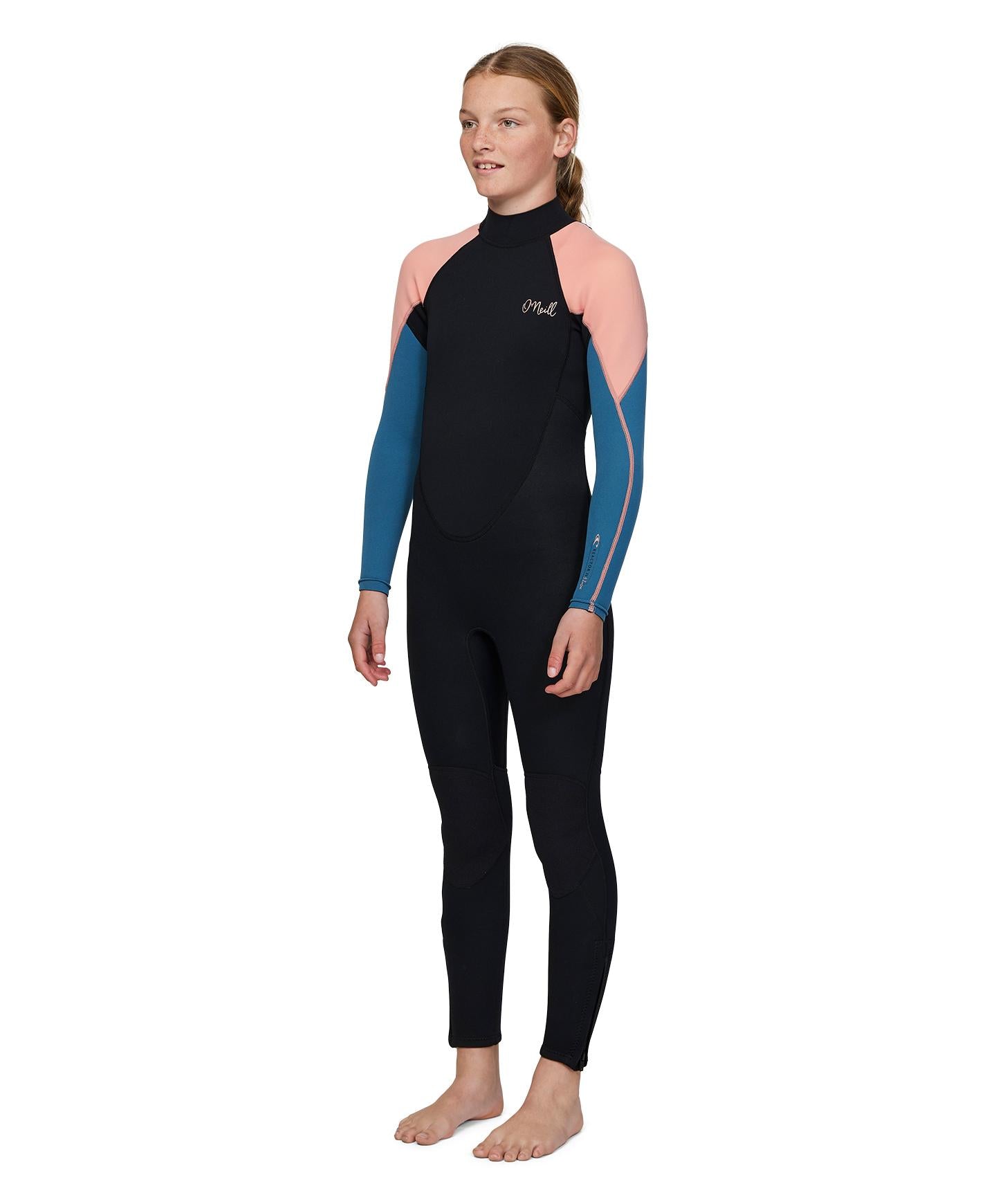 Girl's Reactor 3/2mm Steamer Wetsuit - Peach