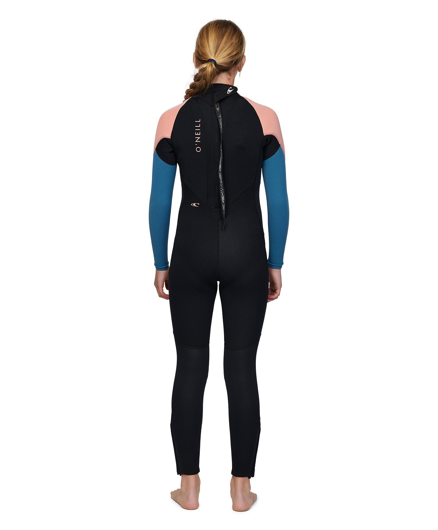 Girl's Reactor 3/2mm Steamer Wetsuit - Peach