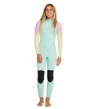 Girl's Reactor 3/2mm Steamer Back Zip Wetsuit - Lagoon