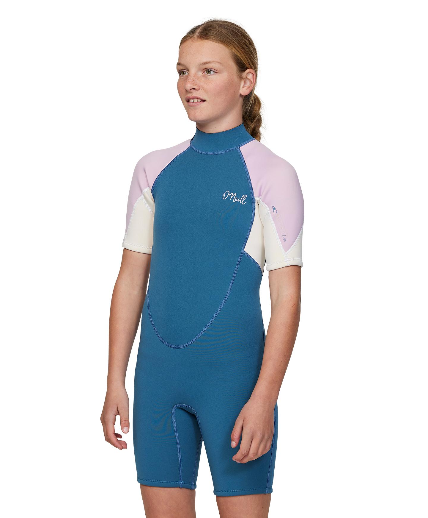 Girl's Reactor SS Spring Suit 2mm Wetsuit - Deep Blue