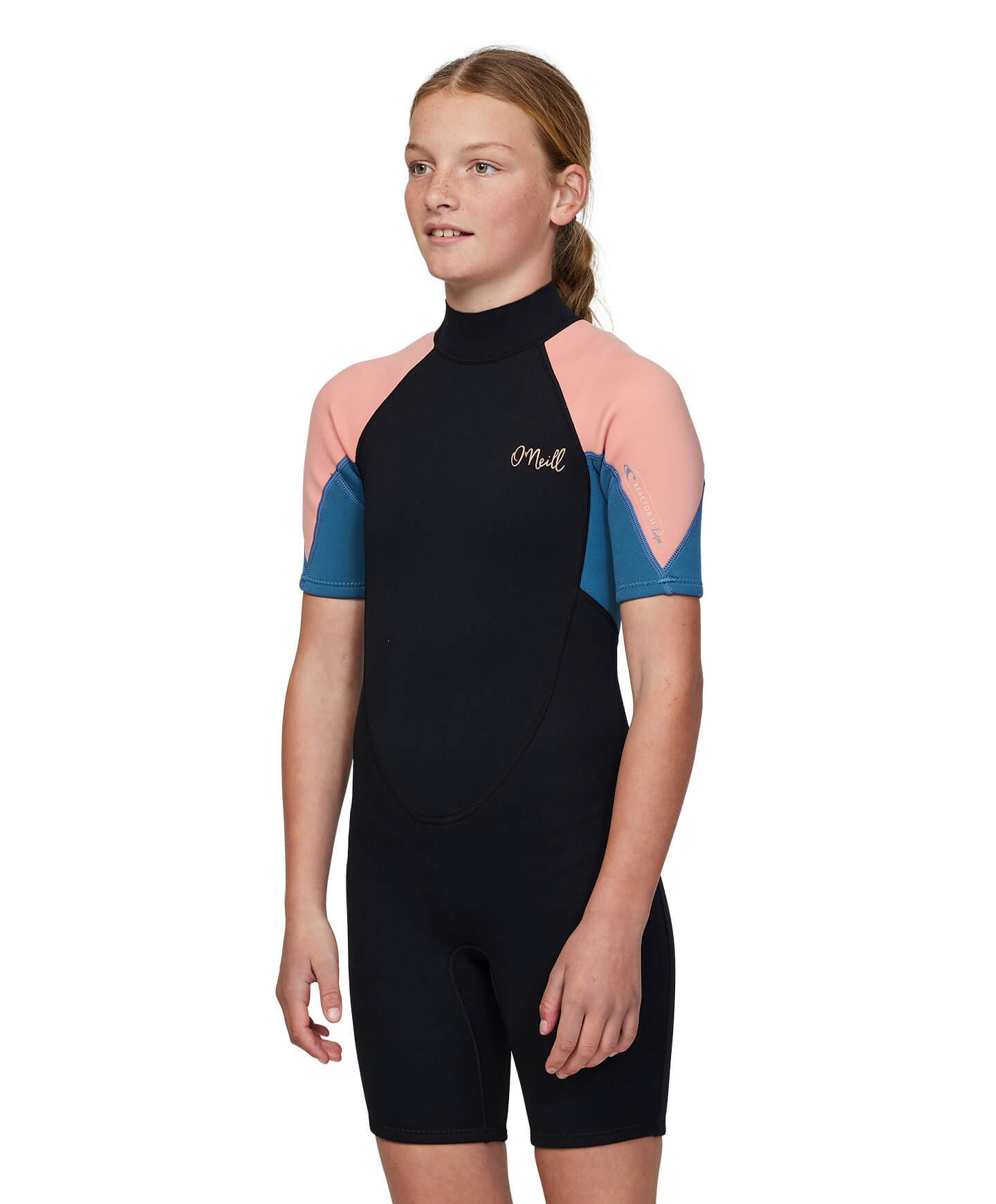 Girl's Reactor SS Spring Suit 2mm Wetsuit - Peach