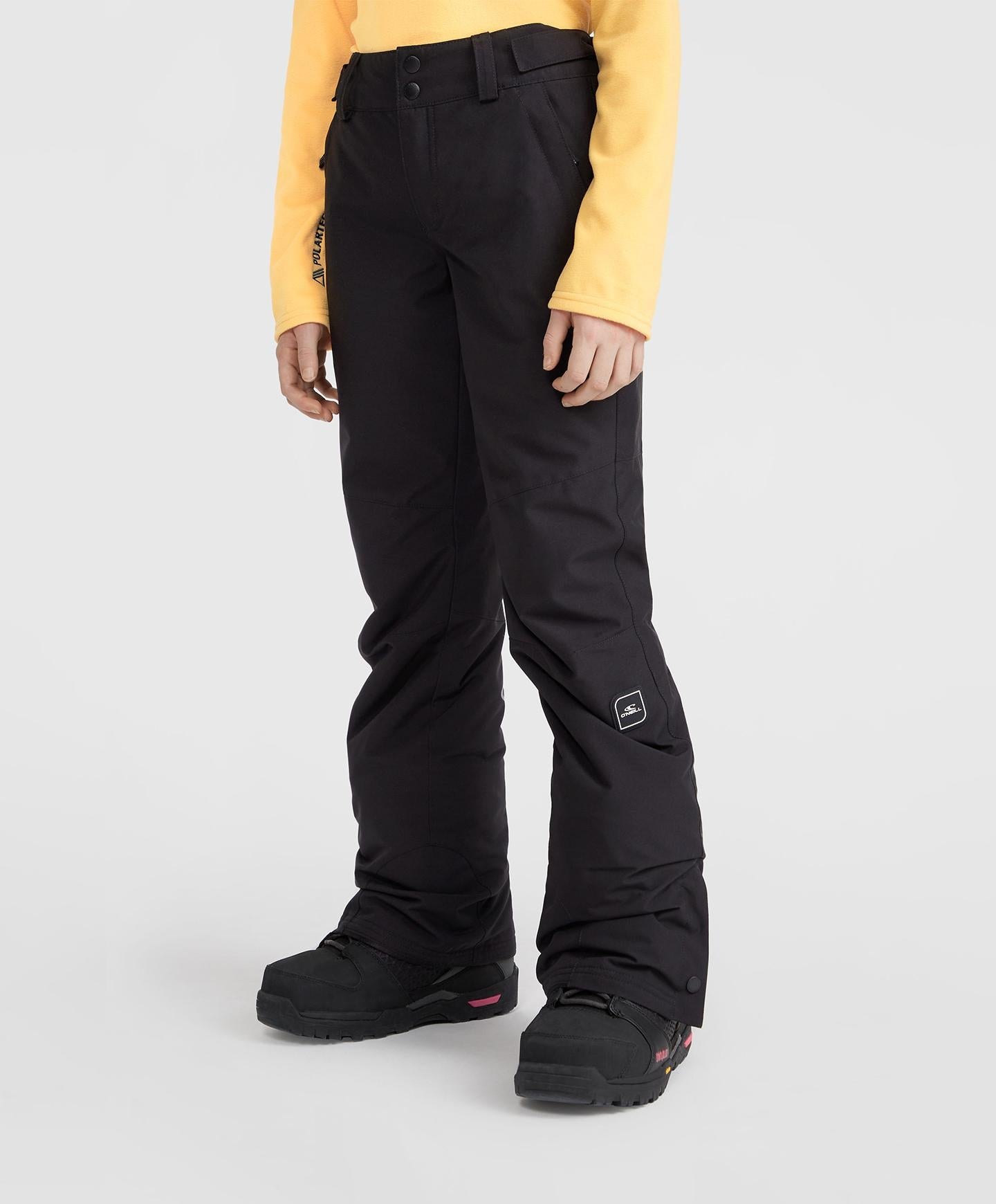 Girl's Star Regular Snow Pants - Black Out