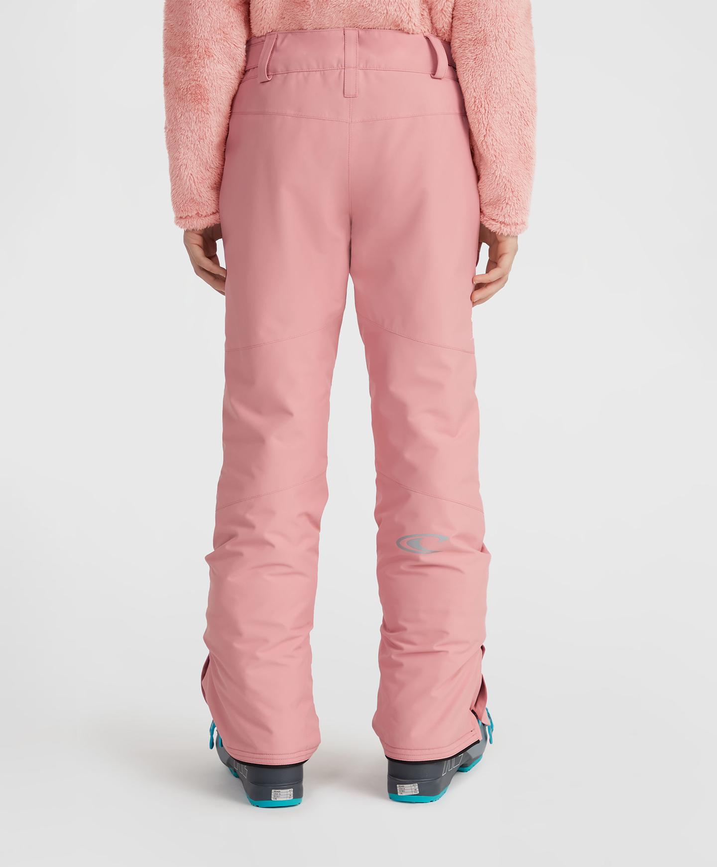 Girl's Star Regular Snow Pants - Genuine Pink