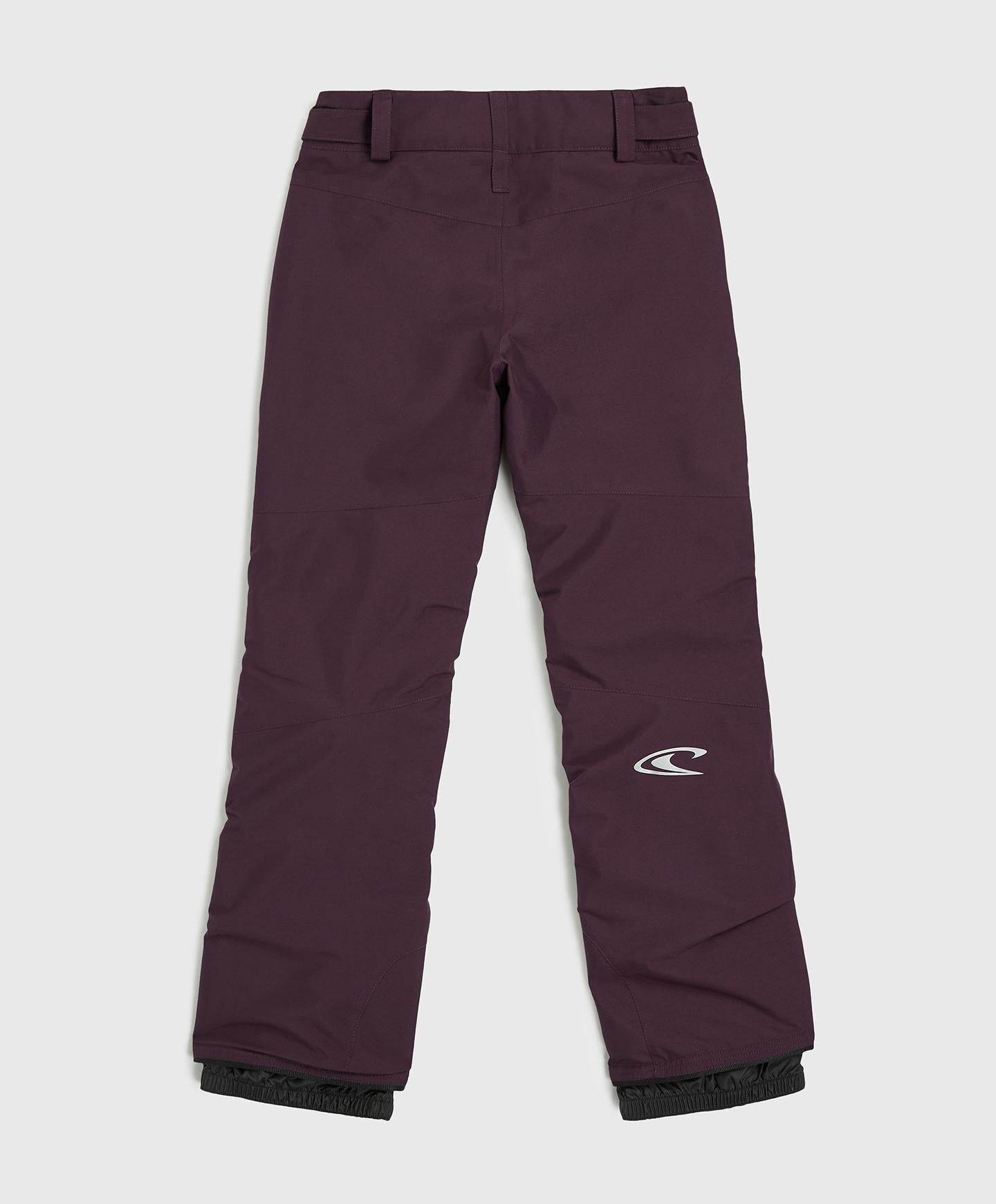 Girl's Star Regular Snow Pants - Midnight Plum