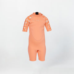 Girls Toddler Reactor 2mm Short Sleeve Spring Suit - Seashells