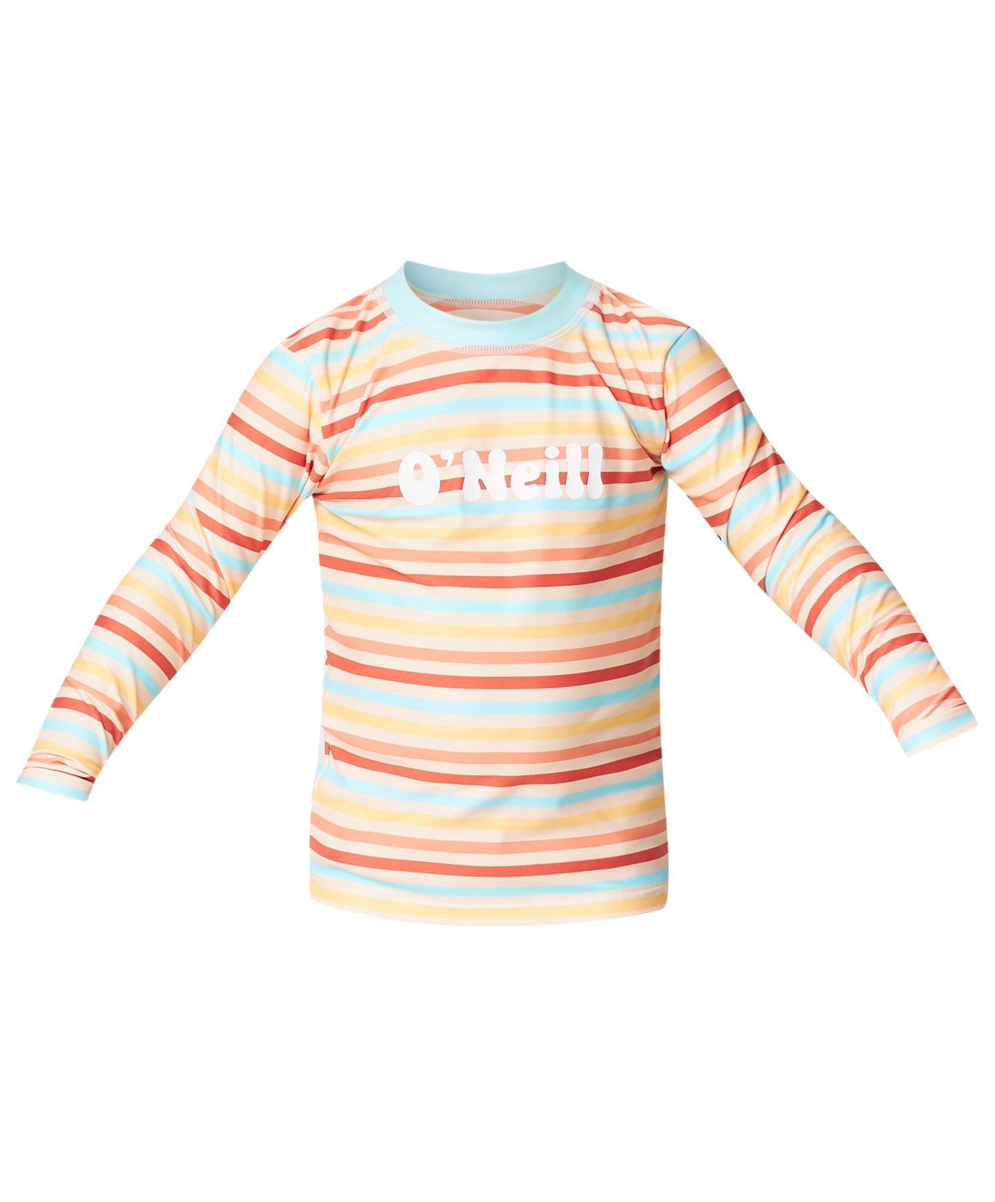 Girl's Toddler SPF LS Rash Tee - Retro Stripe