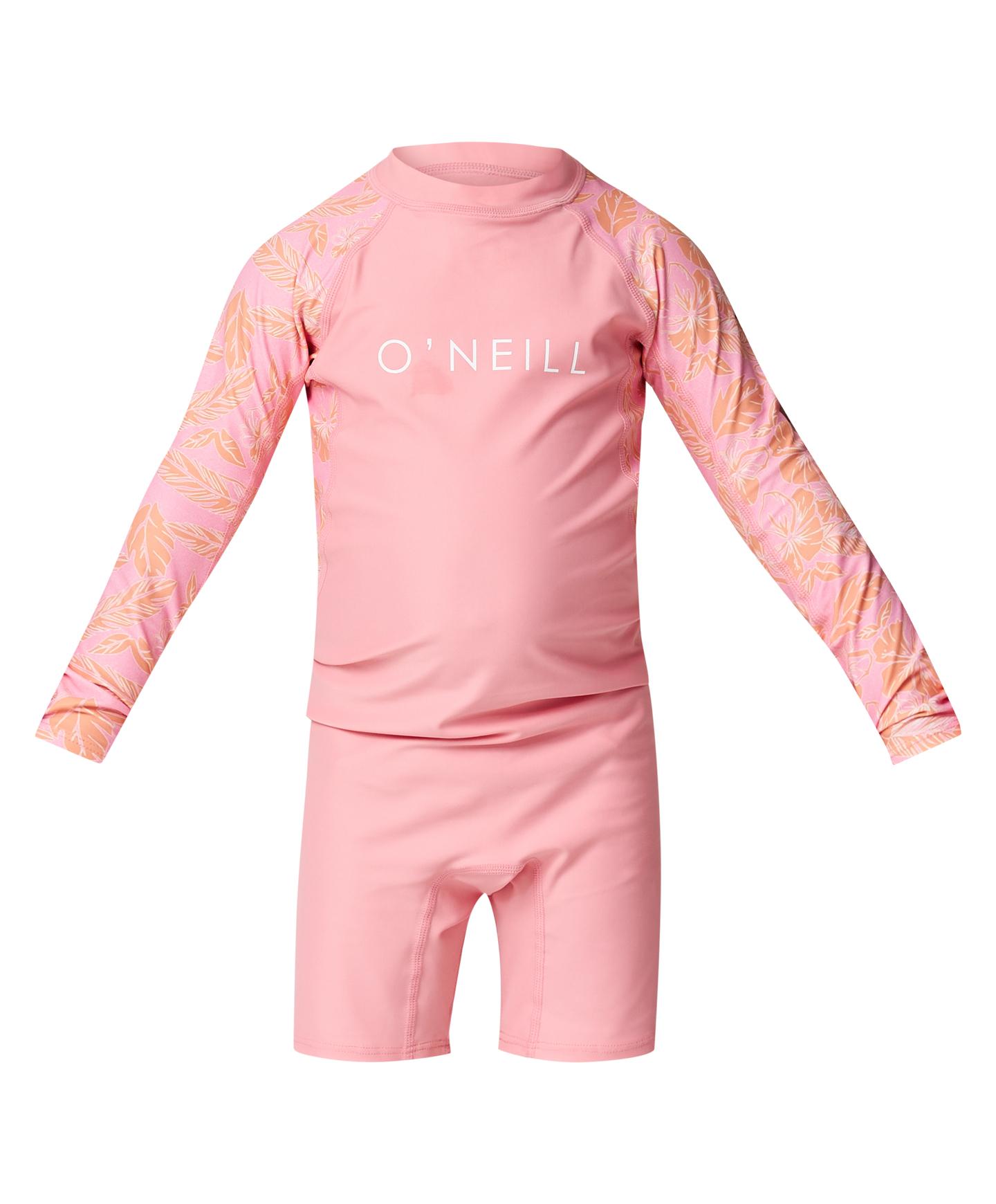 Girl's Toddler SPF LS Spring Rash Suit - Sunset Flower