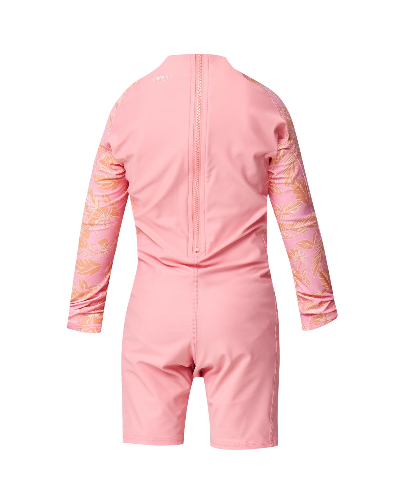 Girl's Toddler SPF LS Spring Rash Suit - Sunset Flower