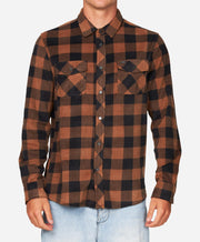 Glacier Plaid Superfleece Flannel Shirt - Brown