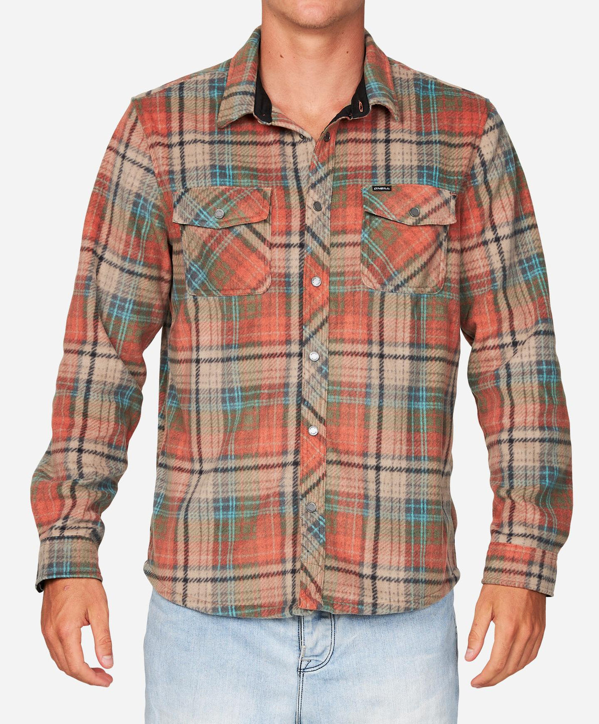 Glacier Plaid Superfleece Flannel Shirt - Canyon Clay