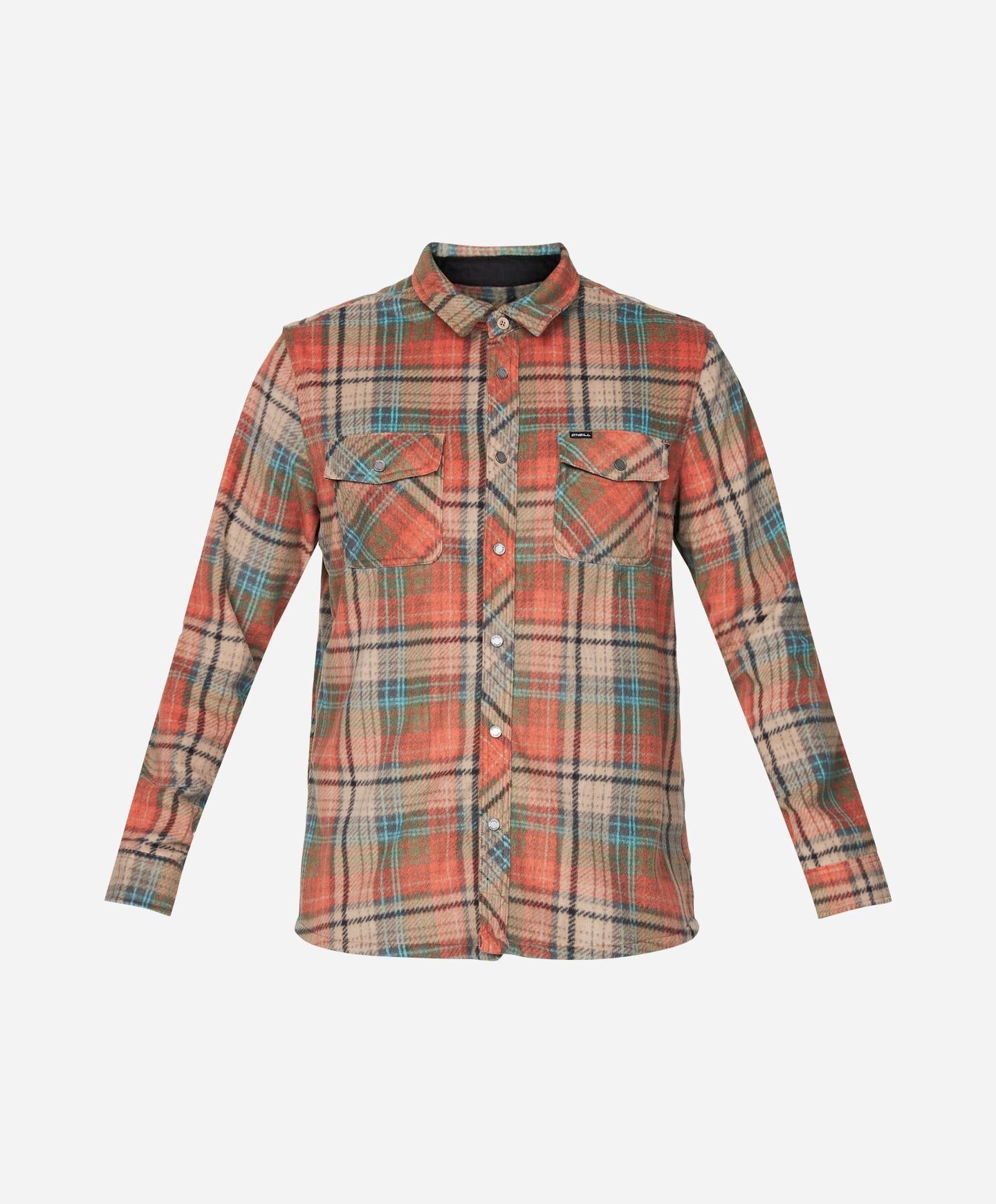 Glacier Plaid Superfleece Flannel Shirt - Canyon Clay