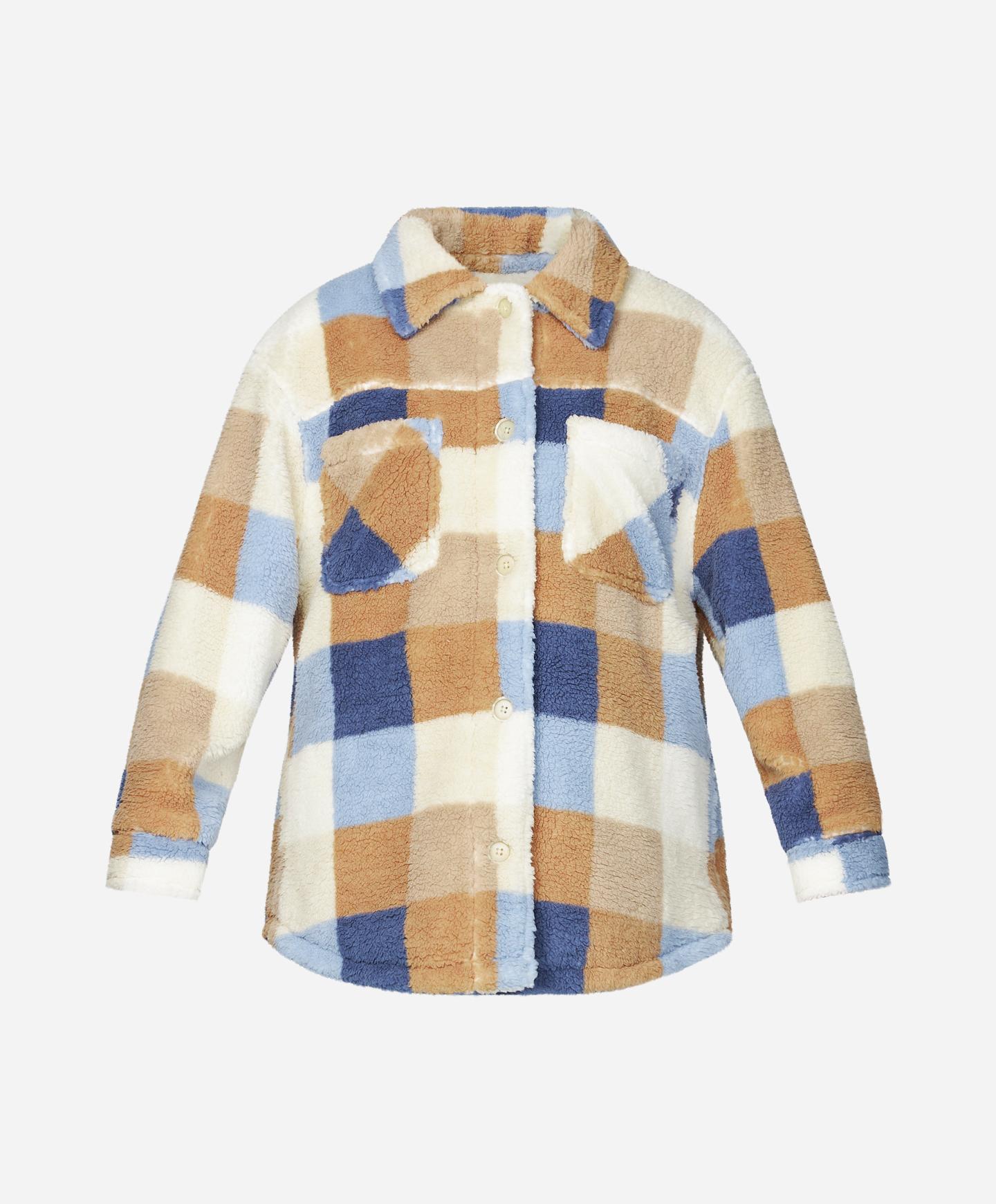 Heath Plaid Jacket - Winter White