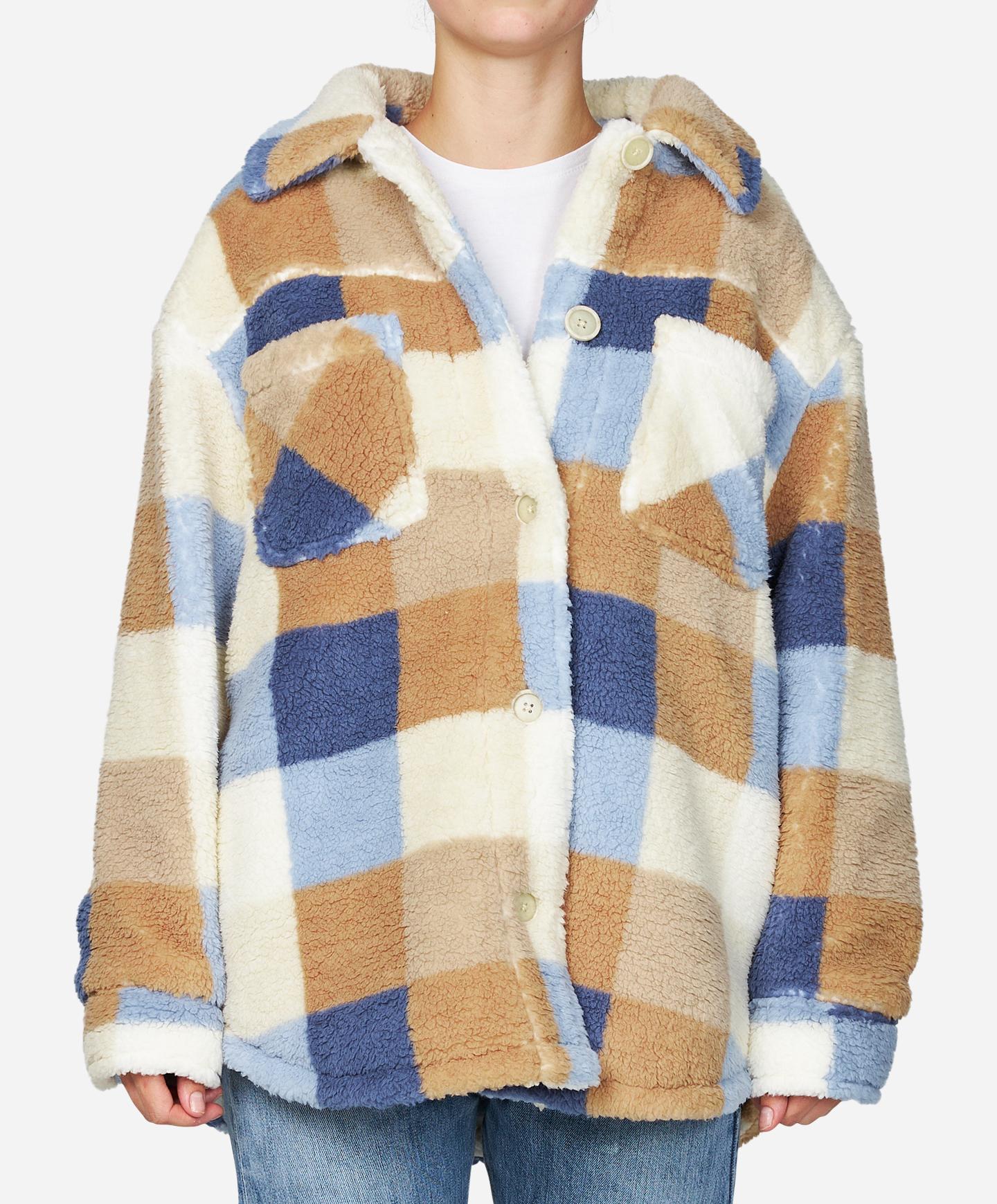 Heath Plaid Jacket - Winter White