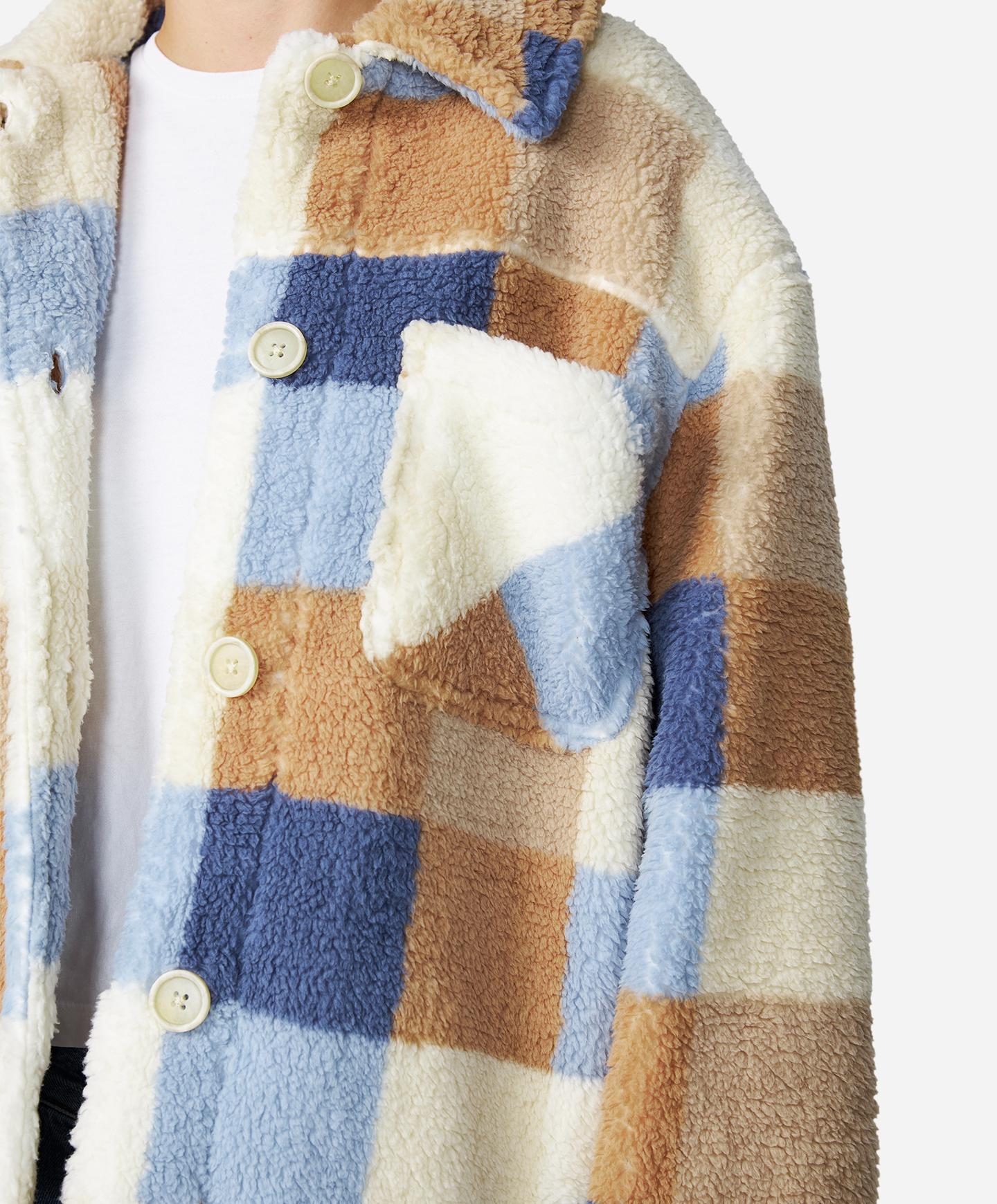 Heath Plaid Jacket - Winter White