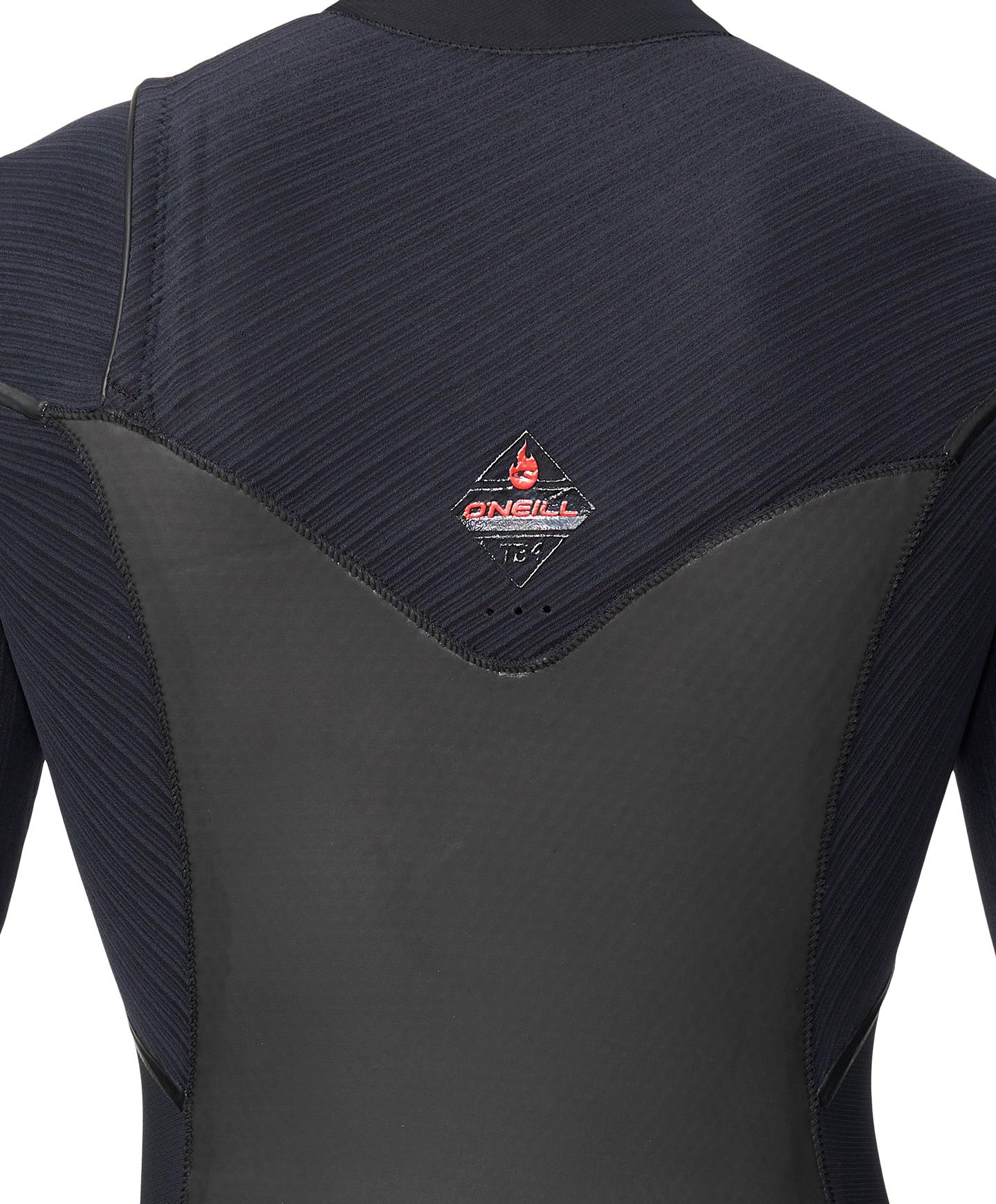 HyperFire X 3/2mm Steamer Chest Zip Wetsuit - Black