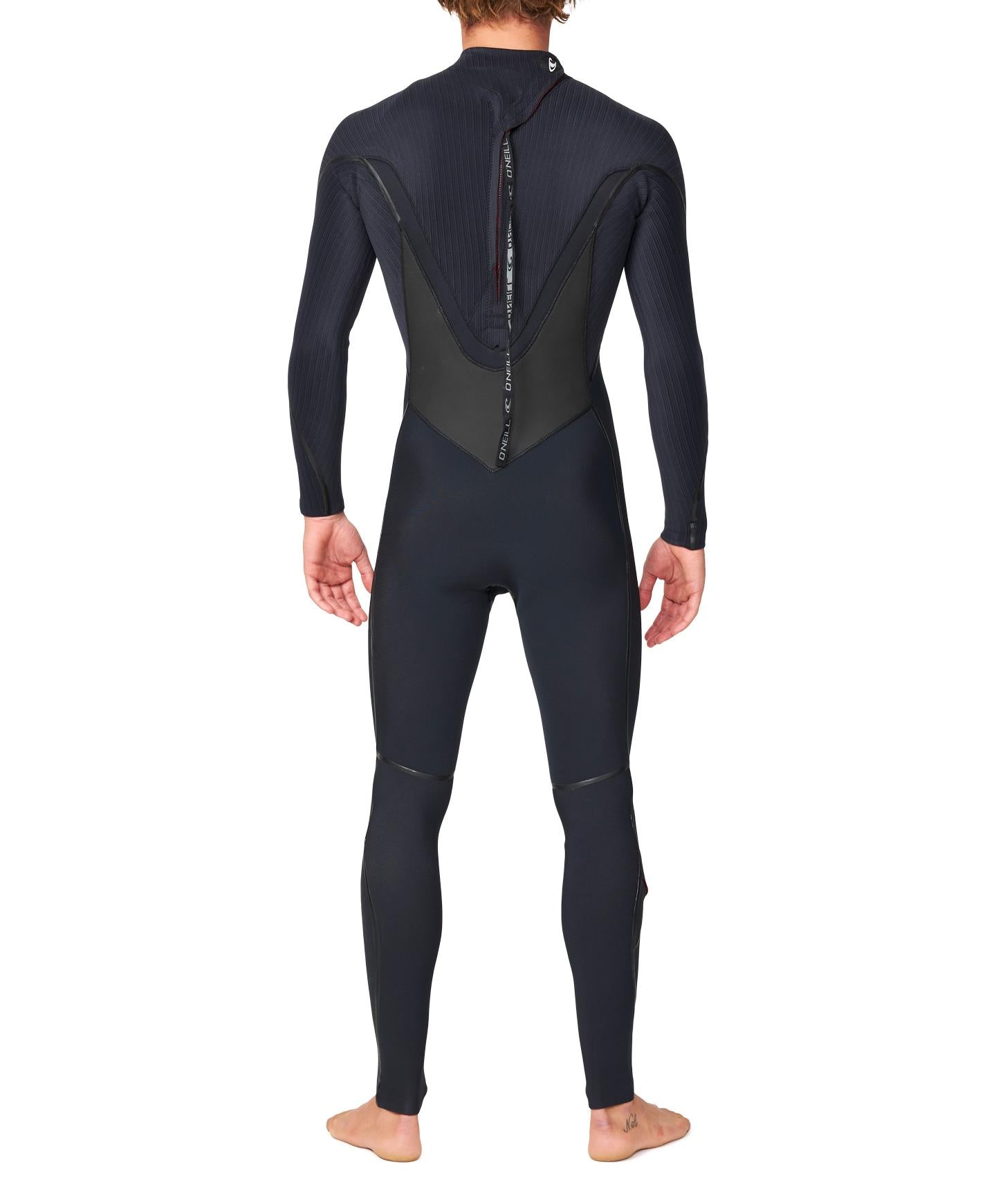 HyperFire X 4/3mm Steamer Back Zip Wetsuit - Black