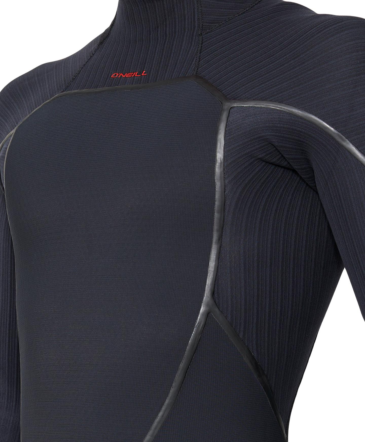 HyperFire X 4/3mm Steamer Back Zip Wetsuit - Black