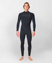 HyperFire X 4/3mm Steamer Chest Zip Wetsuit - Black