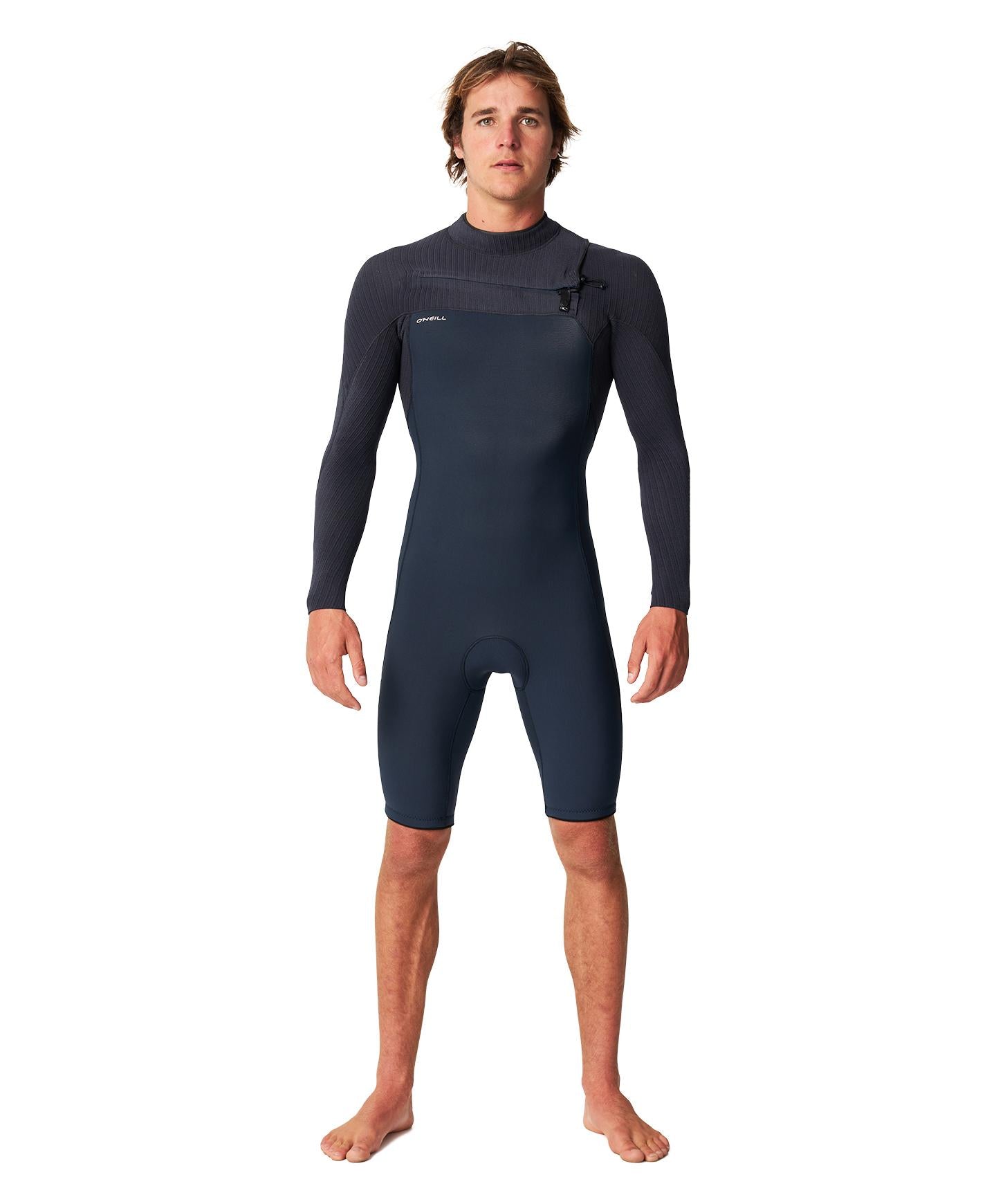 HyperFreak 2mm Long Sleeve Springsuit Chest Zip Wetsuit - Carbon