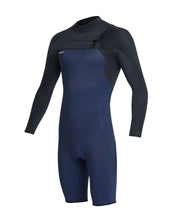 HyperFreak 2mm Long Sleeve Springsuit Chest Zip Wetsuit - Navy