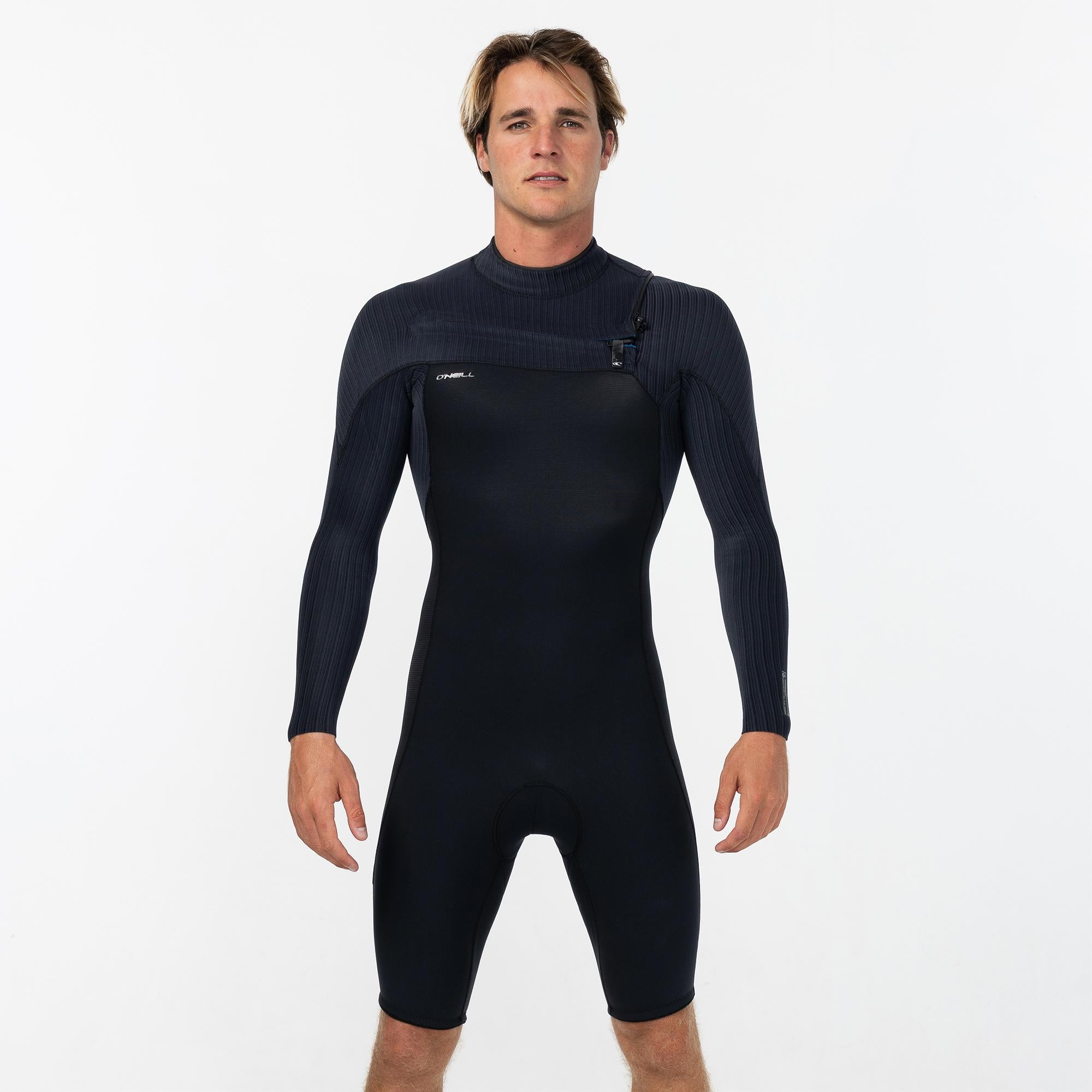 Men's HyperFreak 2mm Long Sleeve Spring Suit Chest Zip - Black