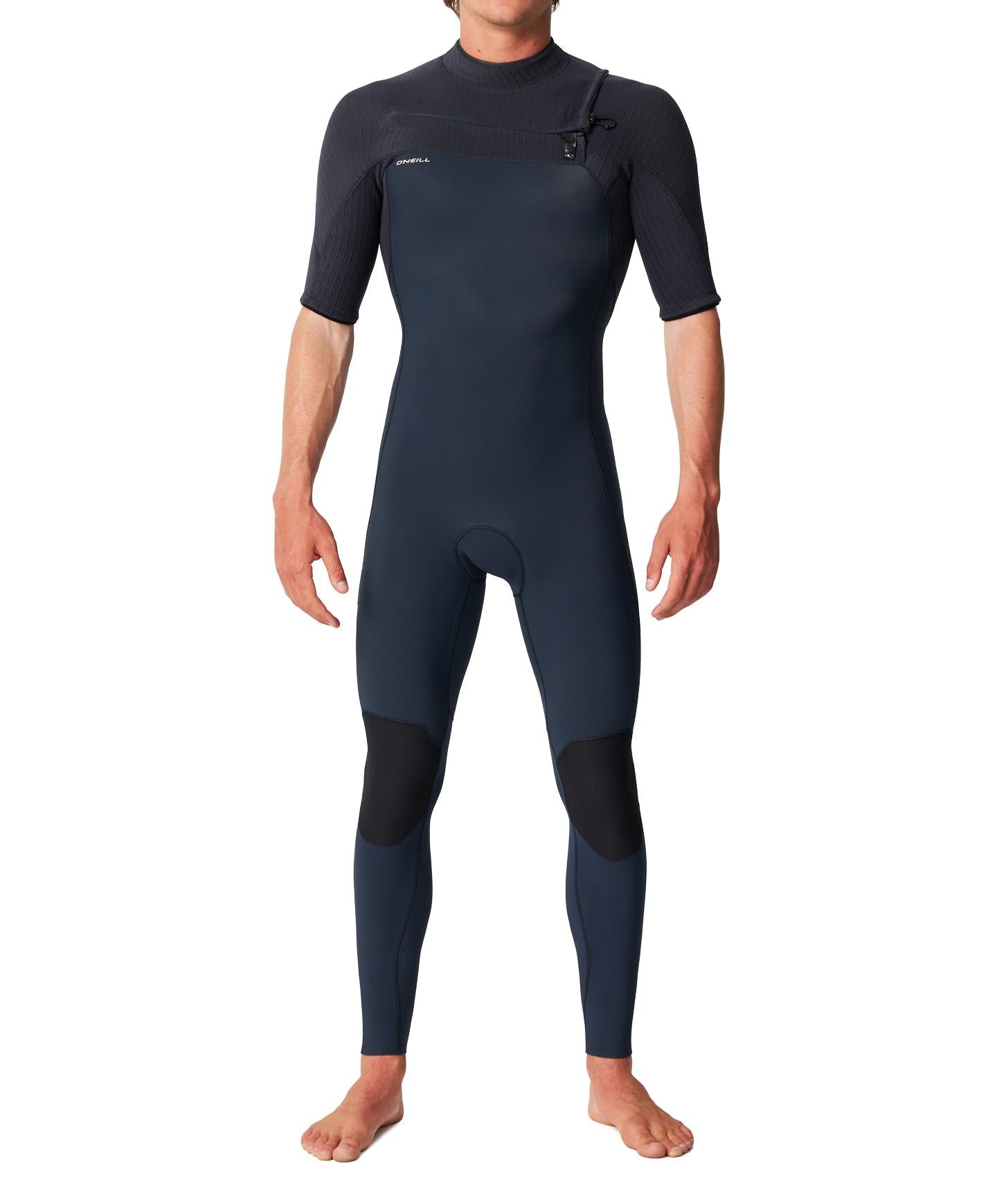 HyperFreak 2mm Short Arm Steamer Chest Zip Wetsuit - Carbon