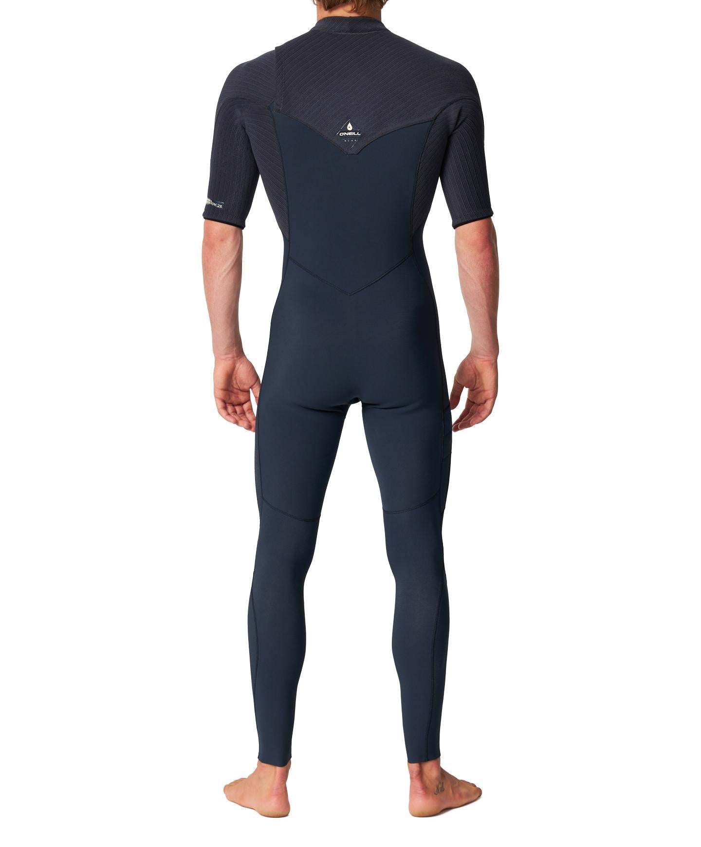 HyperFreak 2mm Short Arm Steamer Chest Zip Wetsuit - Carbon