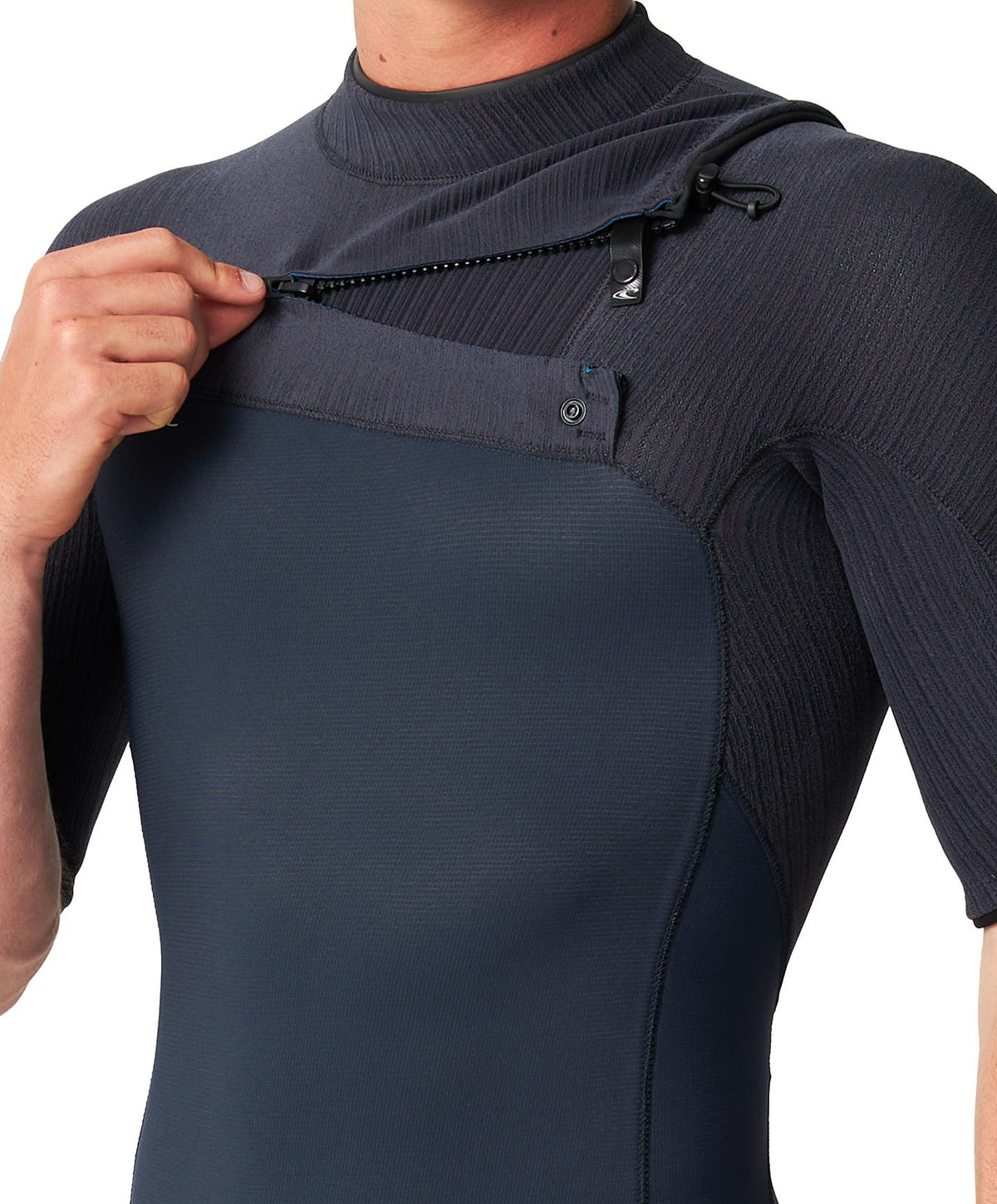 HyperFreak 2mm Short Arm Steamer Chest Zip Wetsuit - Carbon