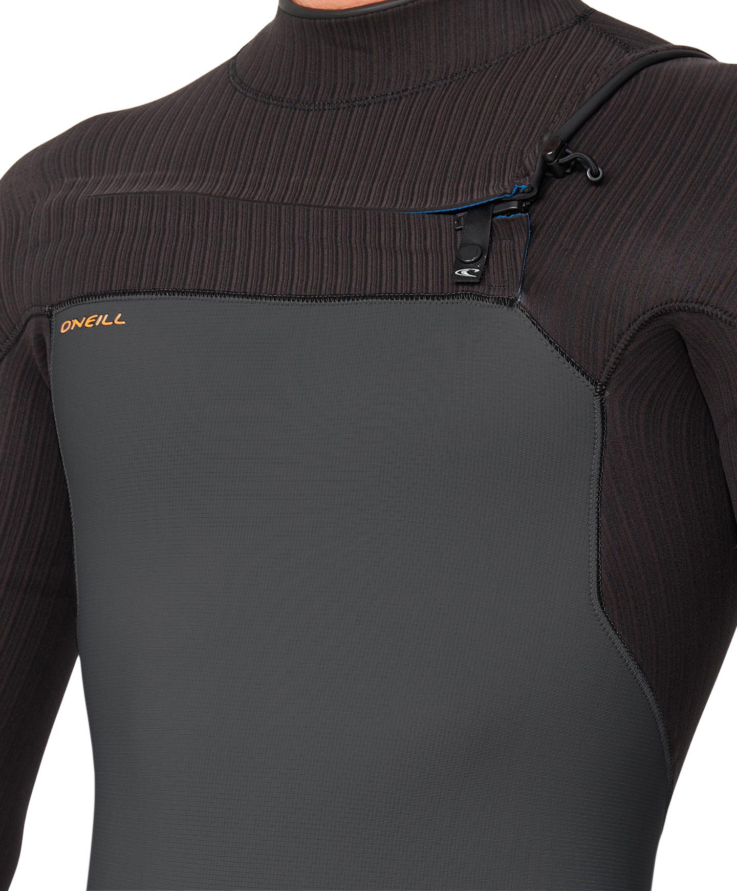 HyperFreak 3/2+ Steamer Chest Zip Wetsuit - Grey Raven