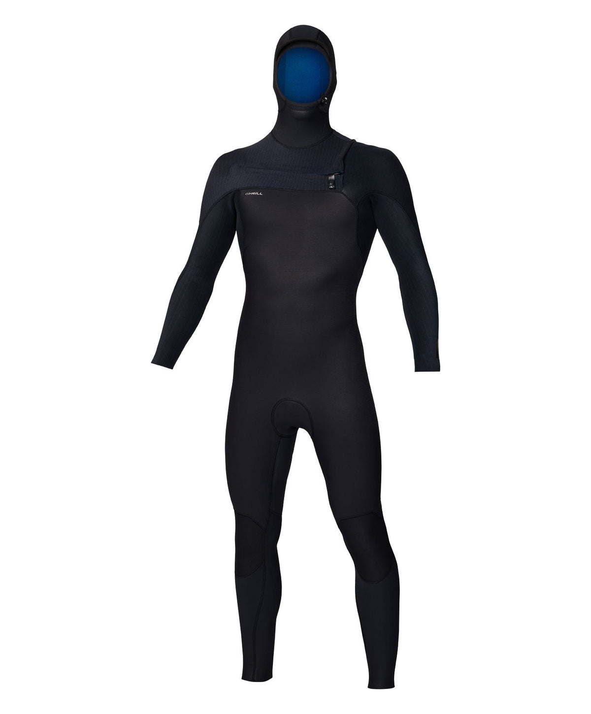 HyperFreak 4/3+ Hooded Steamer Chest Zip Wetsuit - Black