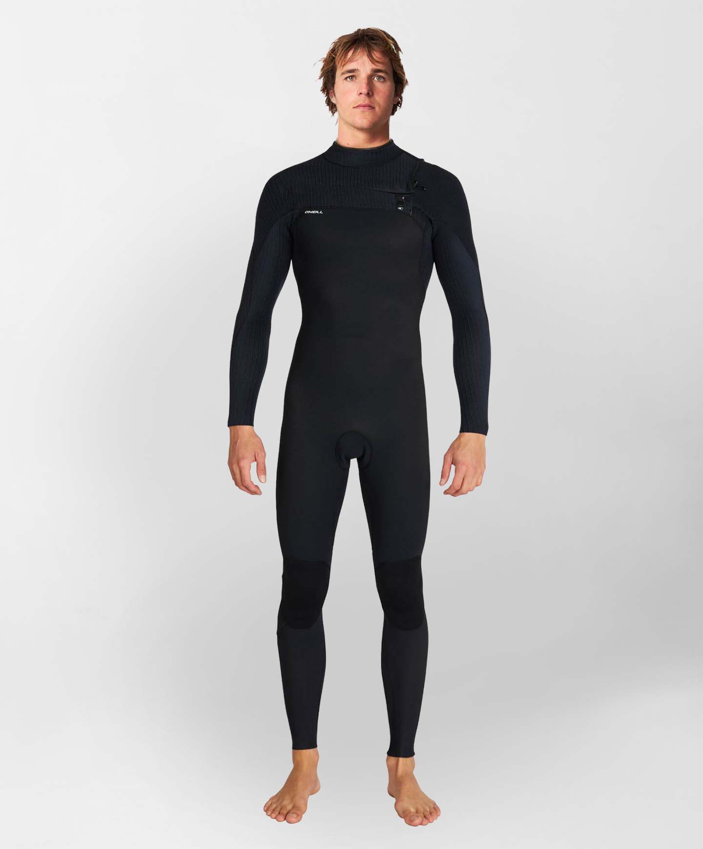 HyperFreak 4/3+ Steamer Chest Zip Wetsuit - Black