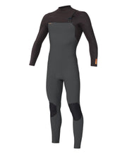 HyperFreak 4/3+ Steamer Chest Zip Wetsuit - Grey Raven