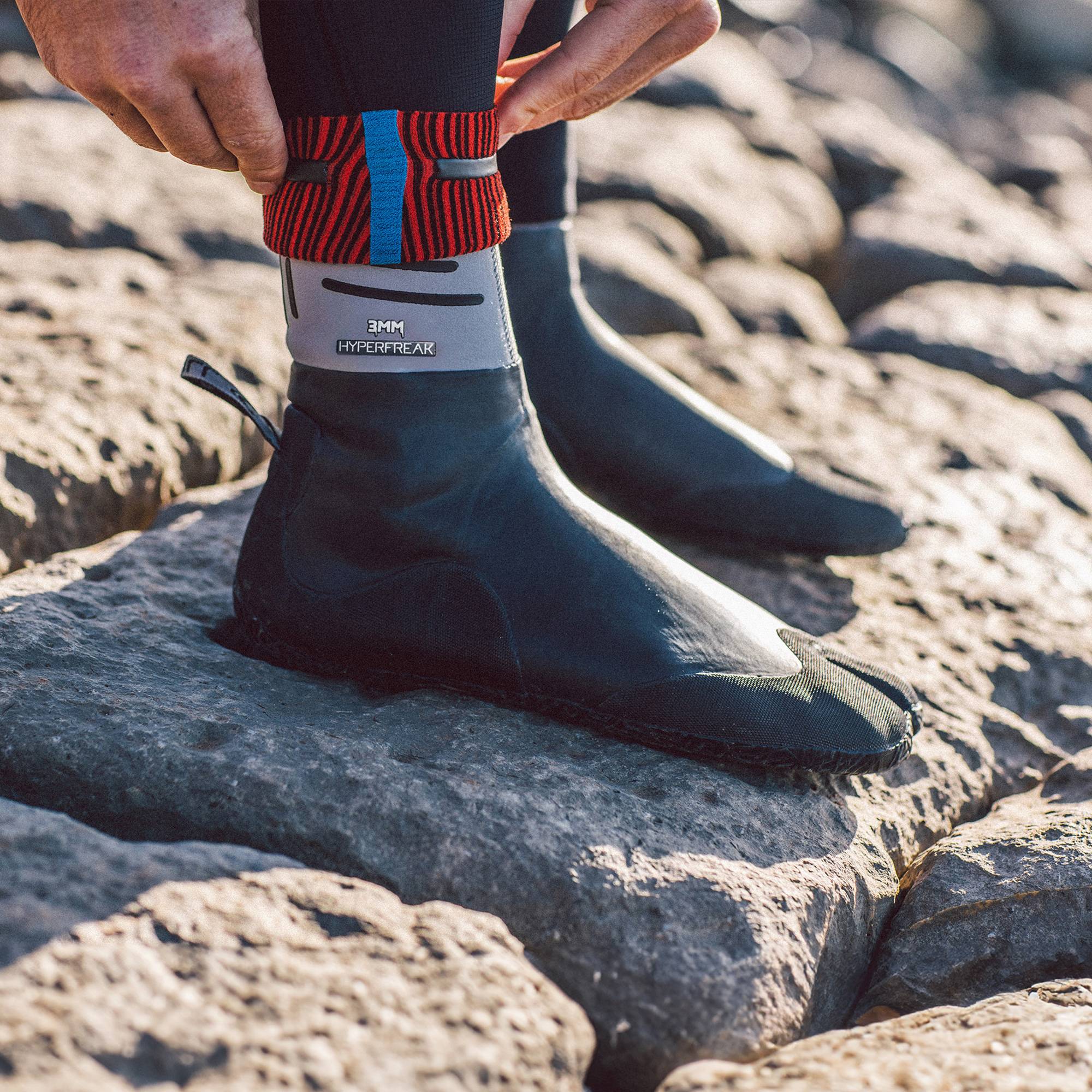 HyperFreak Dipped 3mm Split Toe Wetsuit Boot - Smoke