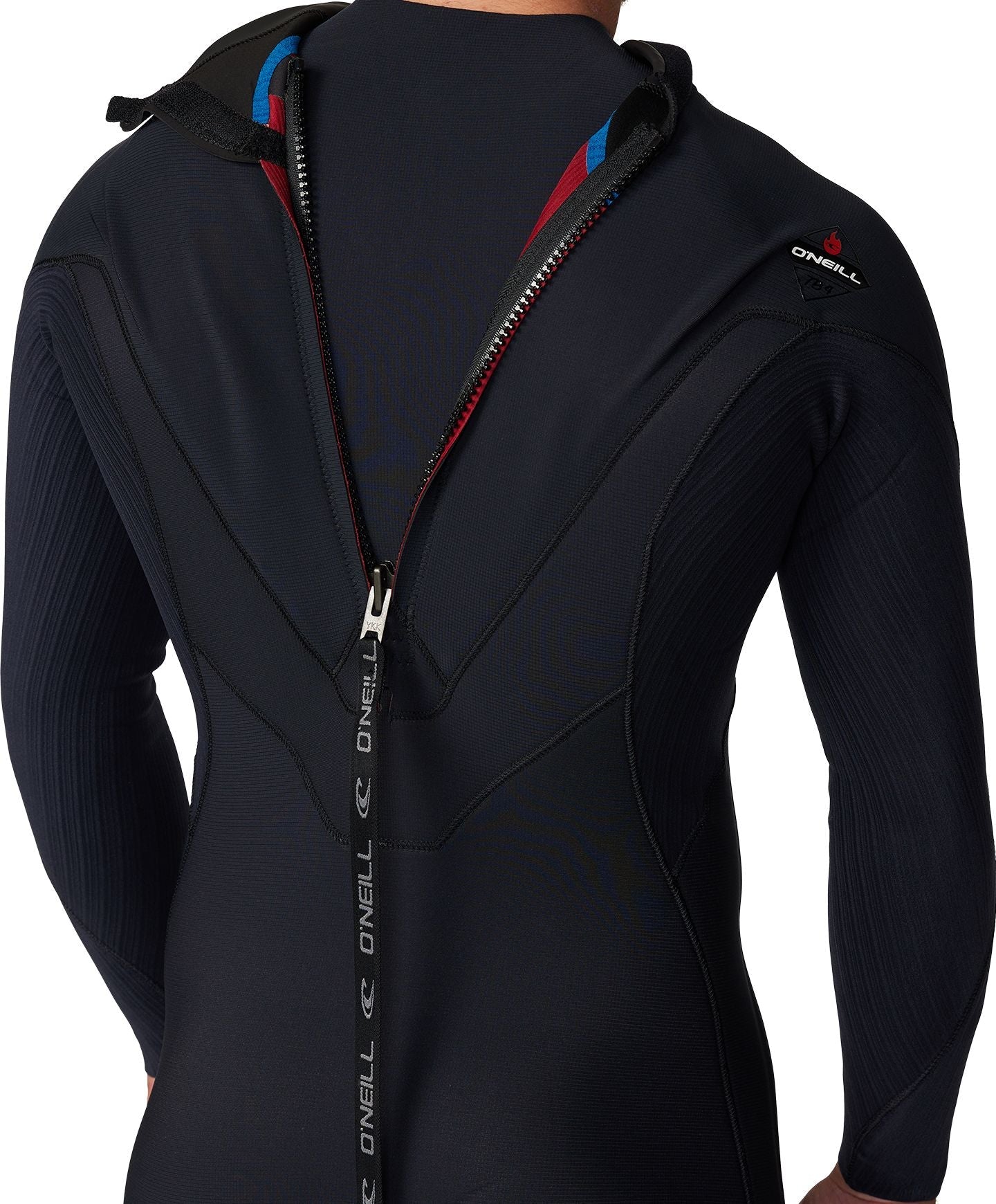 HyperFire 4/3mm Steamer Back Zip Wetsuit - Black