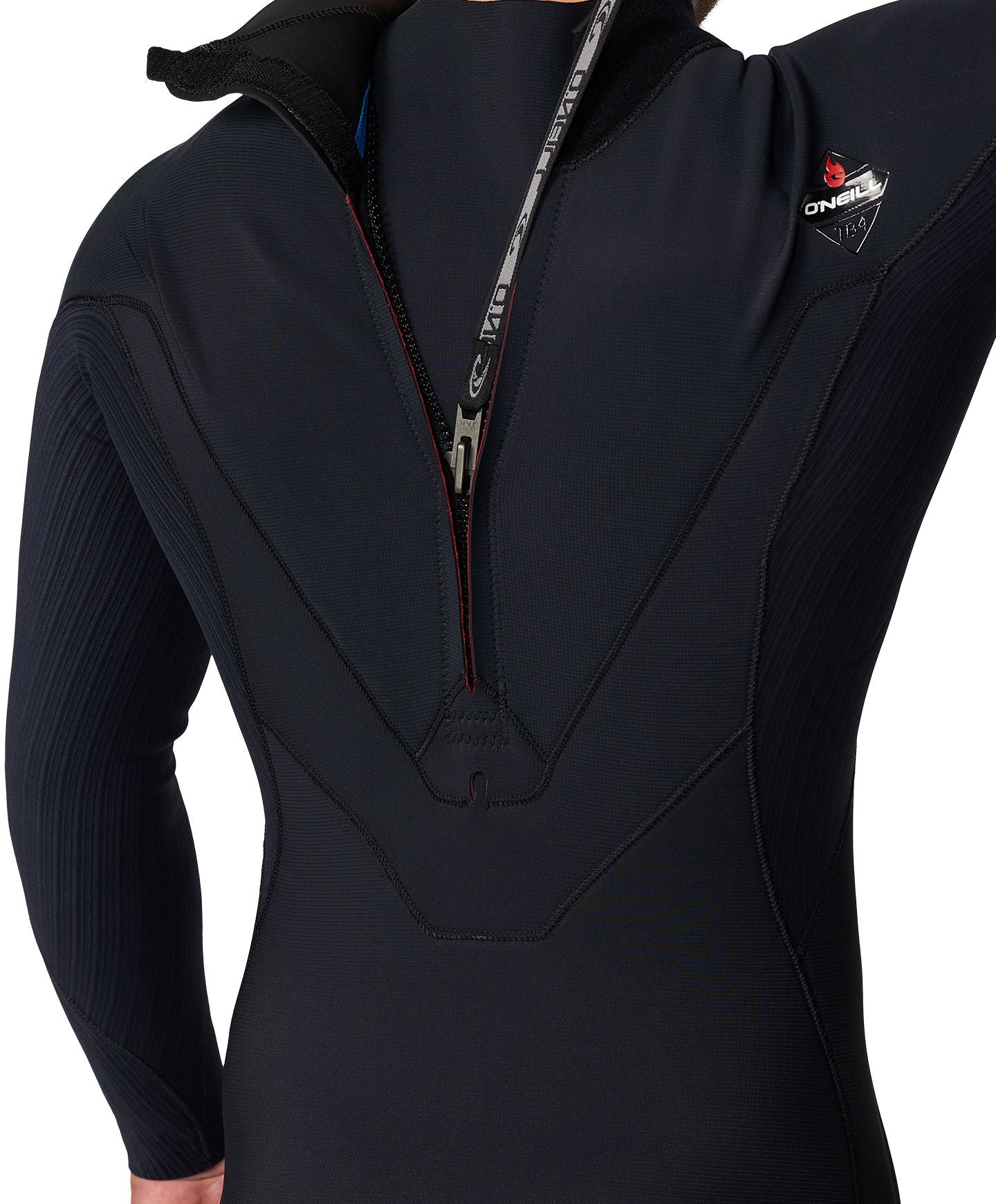 HyperFire 3/2mm Steamer Back Zip Wetsuit - Black