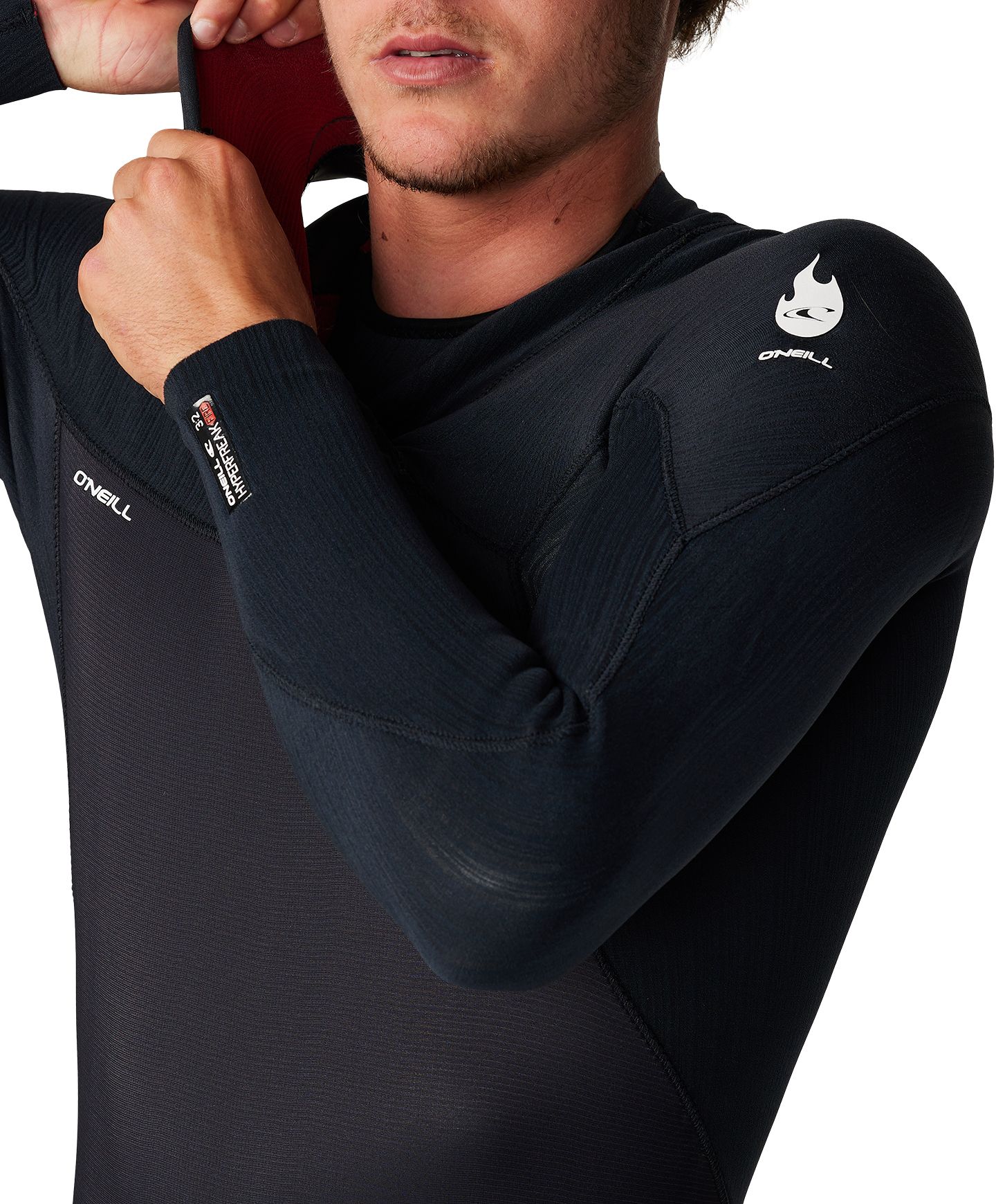 HyperFire 3/2mm Steamer Zipperless Wetsuit - Black