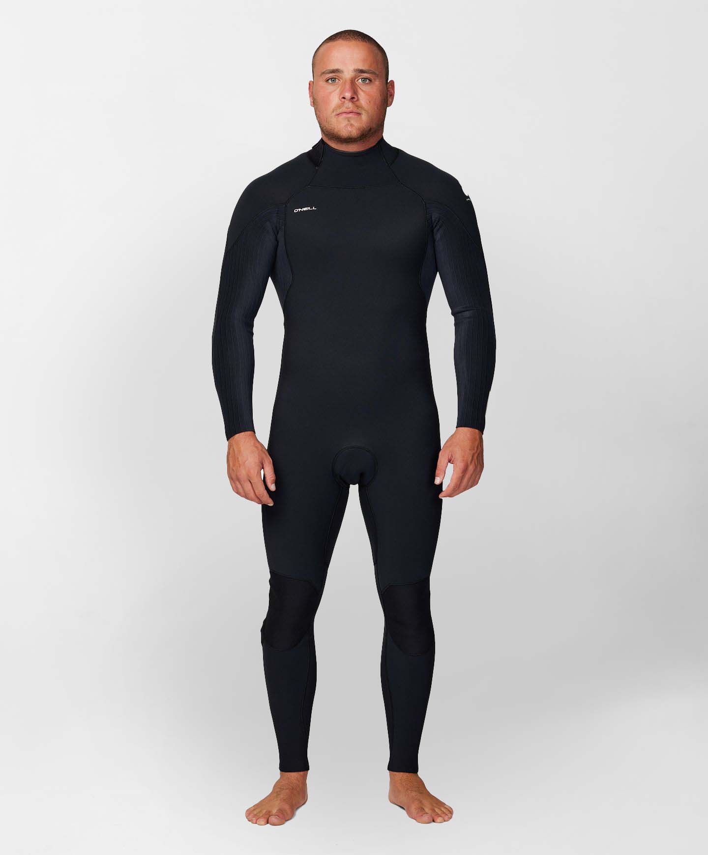 HyperFire 4/3mm Steamer Back Zip Wetsuit - Black