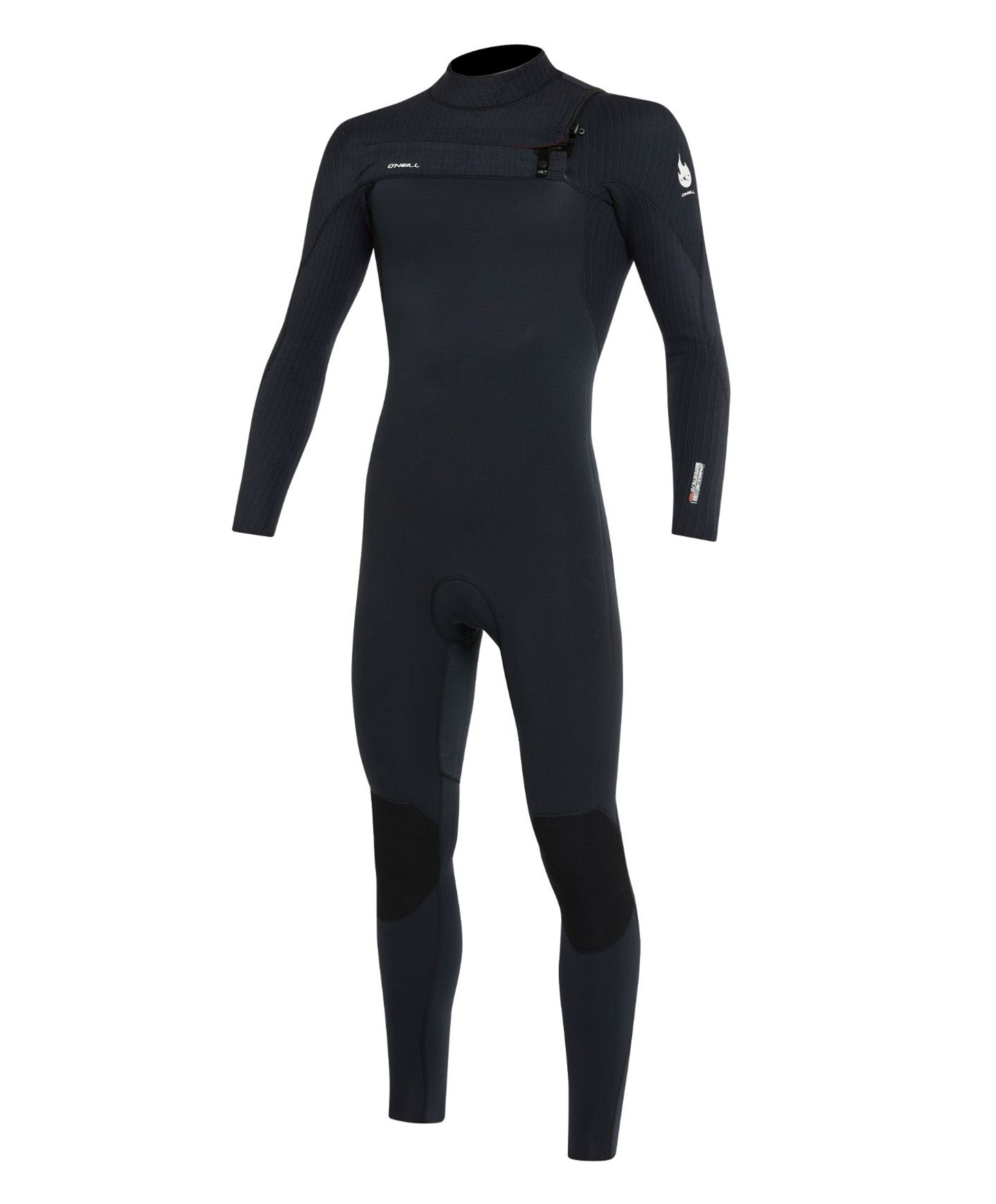 HyperFire 4/3mm Steamer Chest Zip Wetsuit - Black