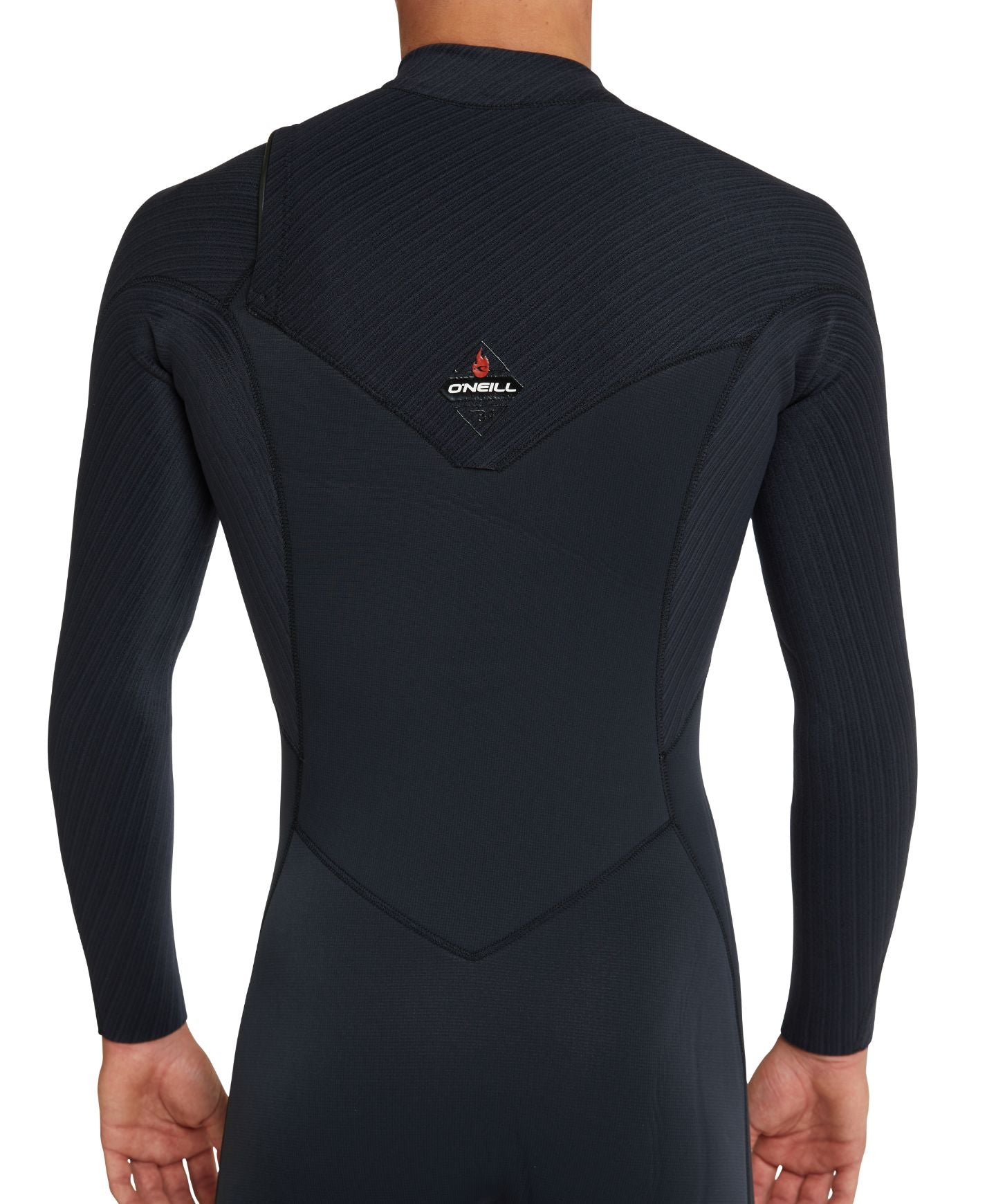 HyperFire 4/3mm Steamer Chest Zip Wetsuit - Black