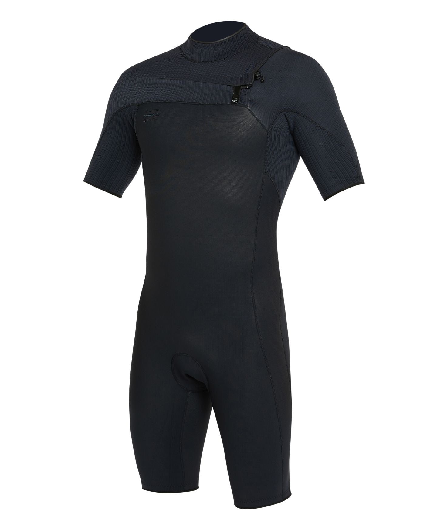 HyperFreak Short Sleeve Springsuit 2mm Chest Zip Wetsuit - Black