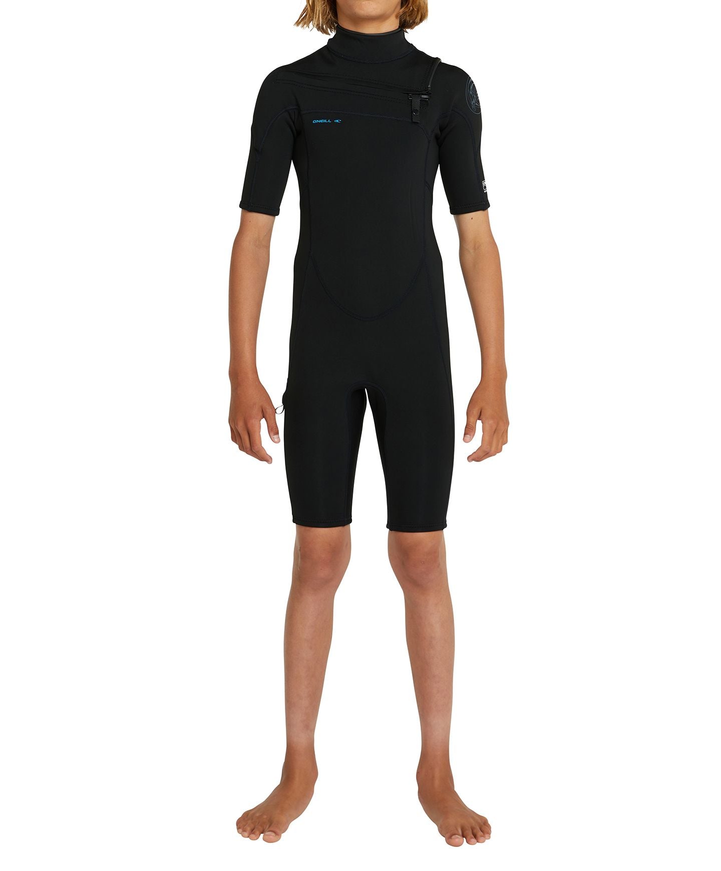 Boy's Defender 2mm Short Sleeve Spring Suit CZ Wetsuit - Black